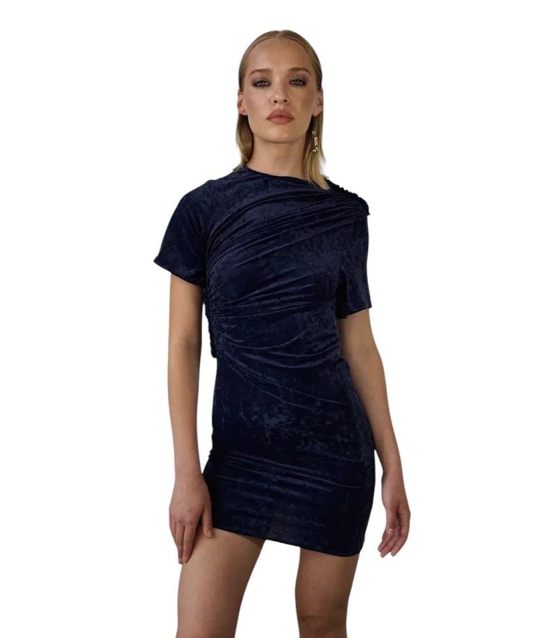 ATLEIN Темно-синее полиэстеровое коктейльное платье, фото 5