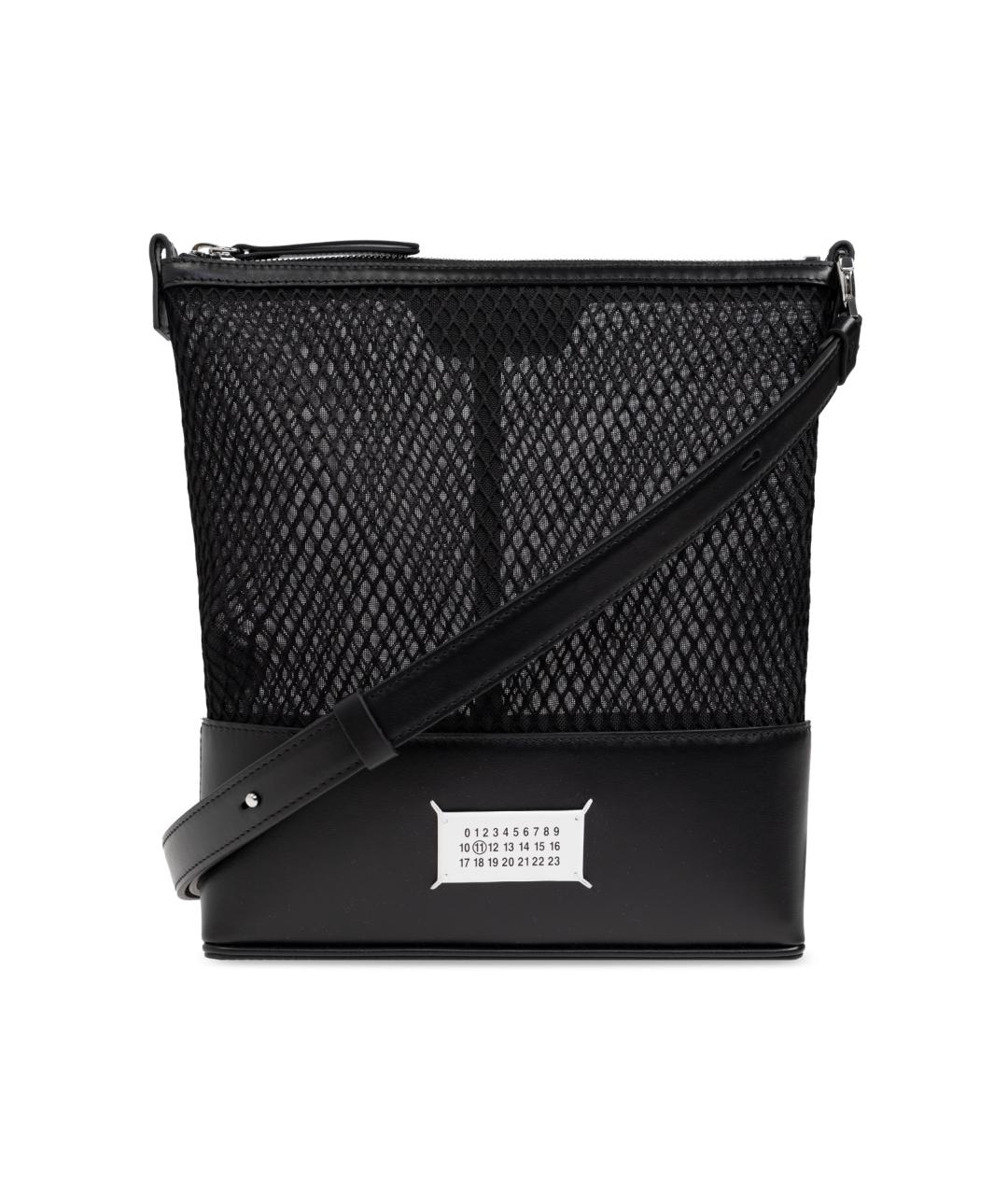 MAISON MARGIELA Черная кожаная сумка через плечо, фото 1