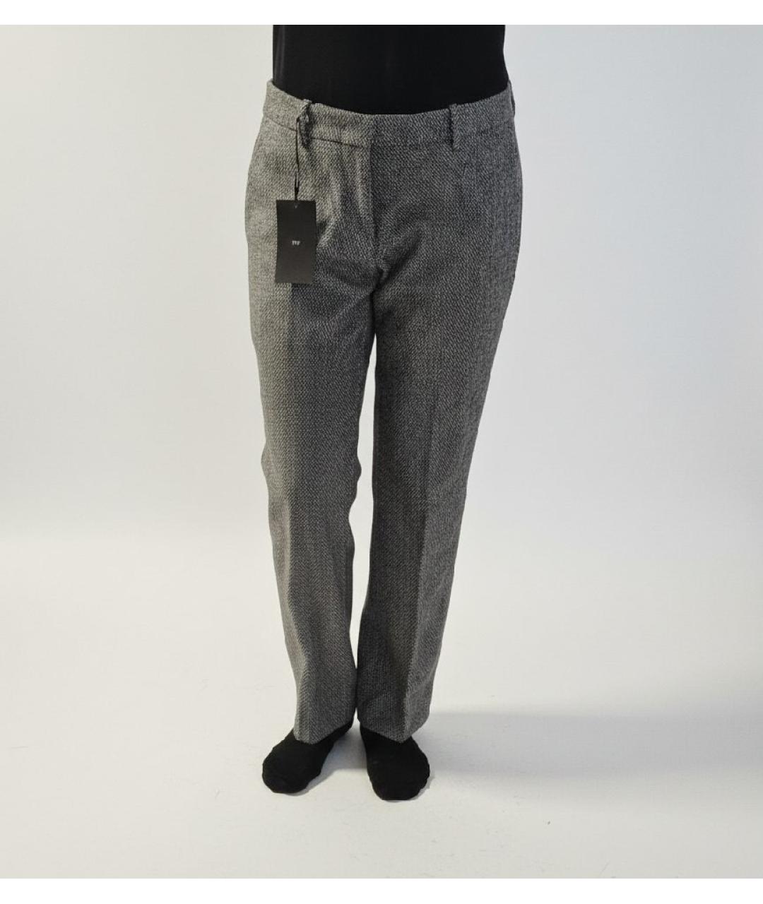 NO. 21 Серые шерстяные брюки чинос, фото 5