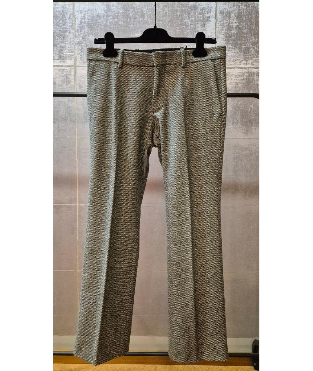 NO. 21 Серые шерстяные брюки чинос, фото 8