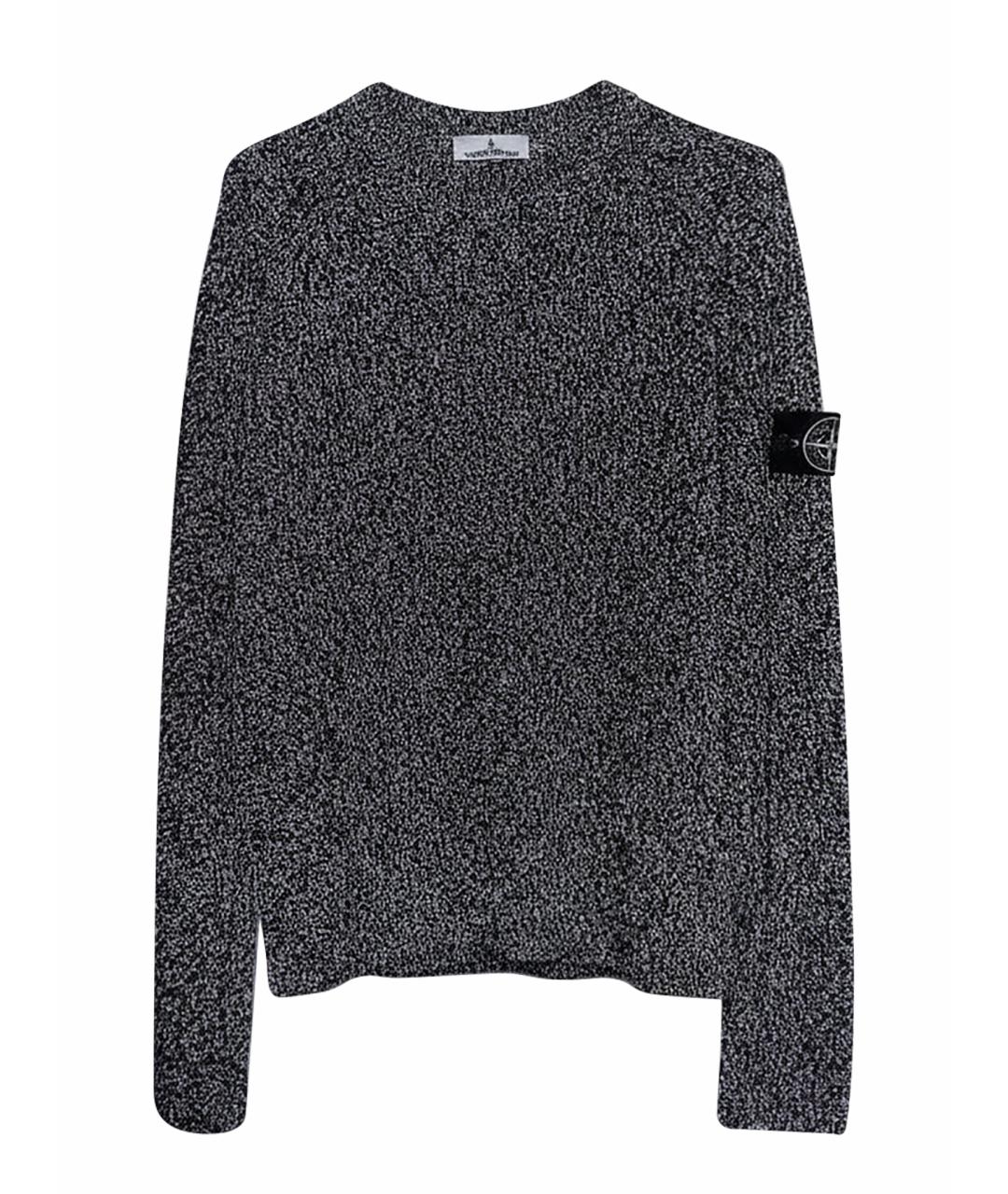 STONE ISLAND Черный шерстяной джемпер / свитер, фото 1