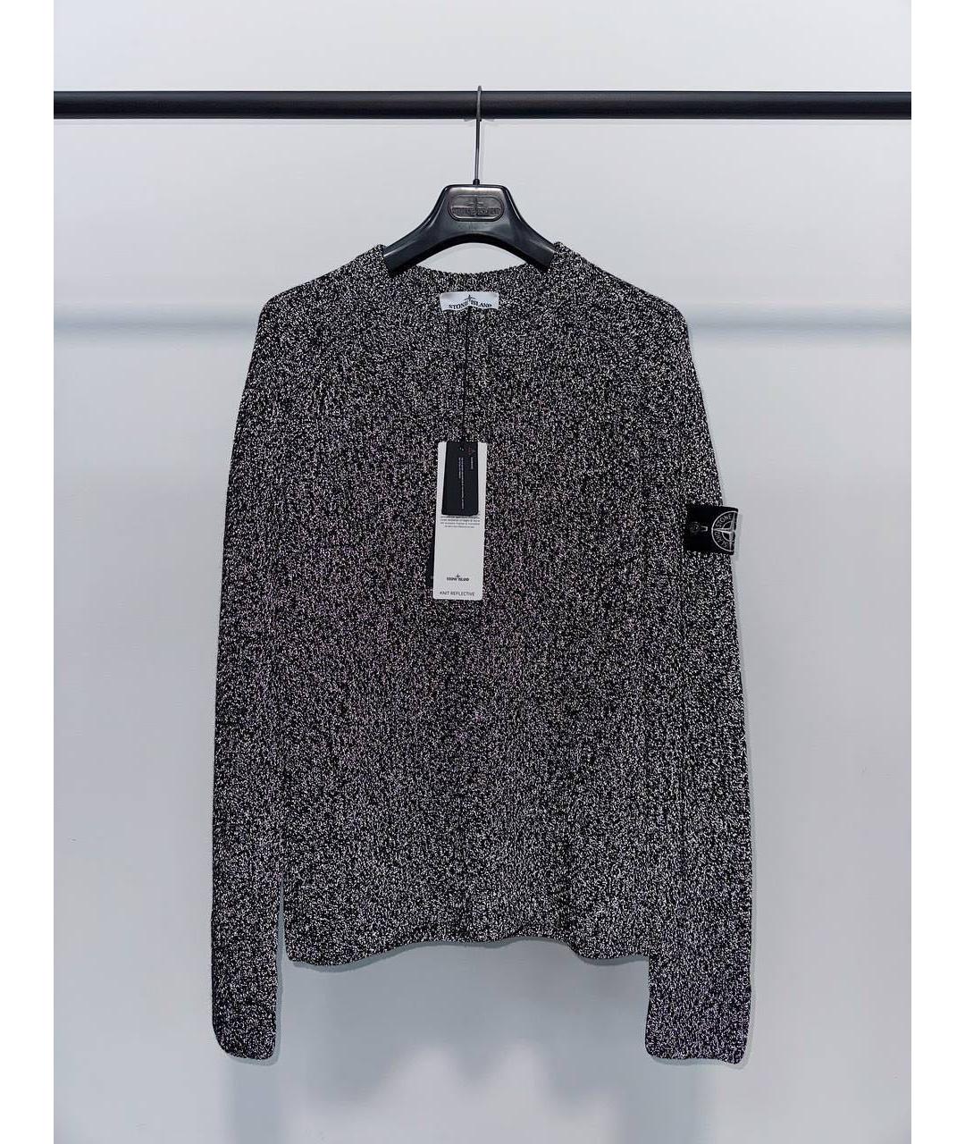 STONE ISLAND Черный шерстяной джемпер / свитер, фото 7