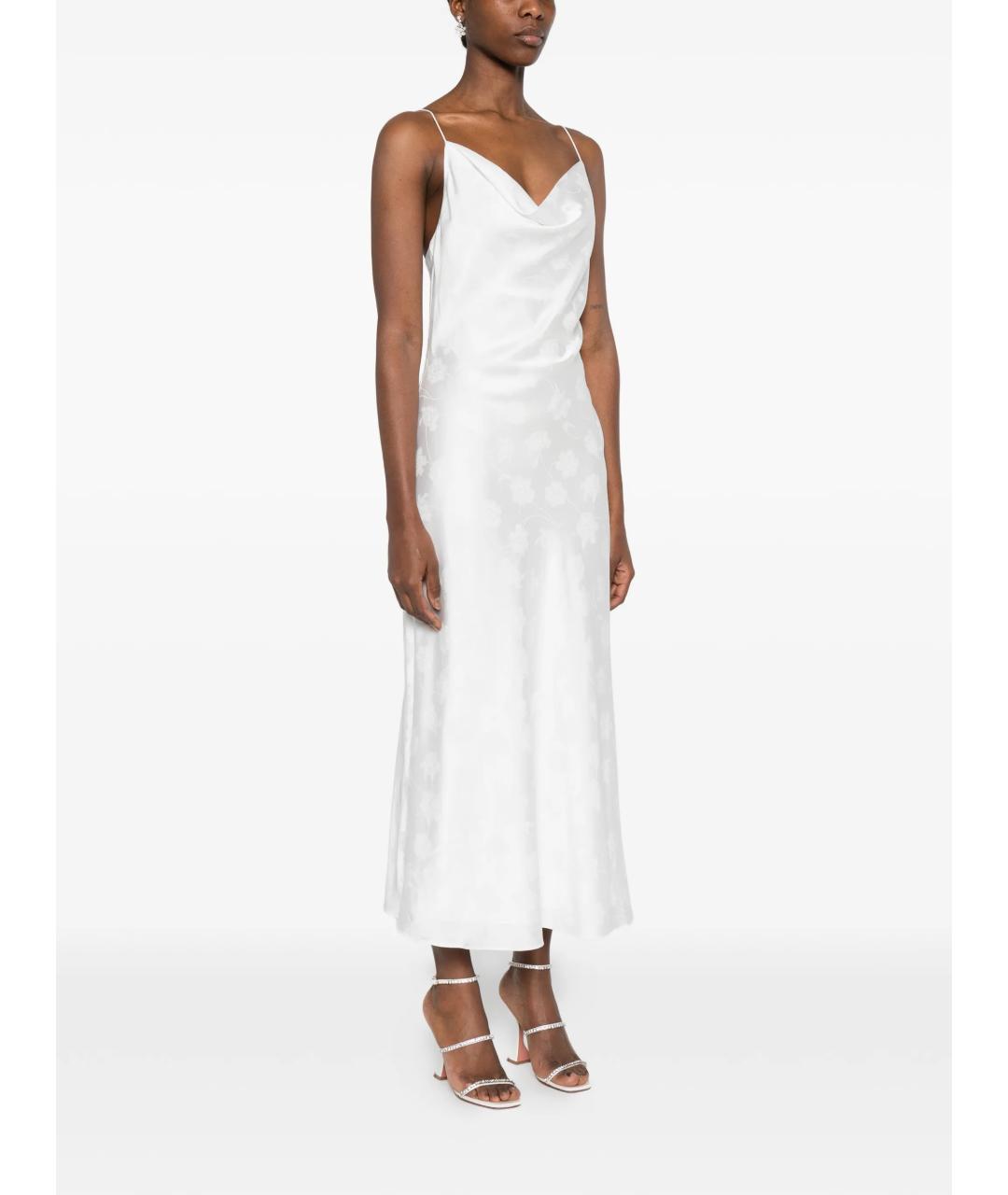 ROTATE Белое полиэстеровое коктейльное платье, фото 3