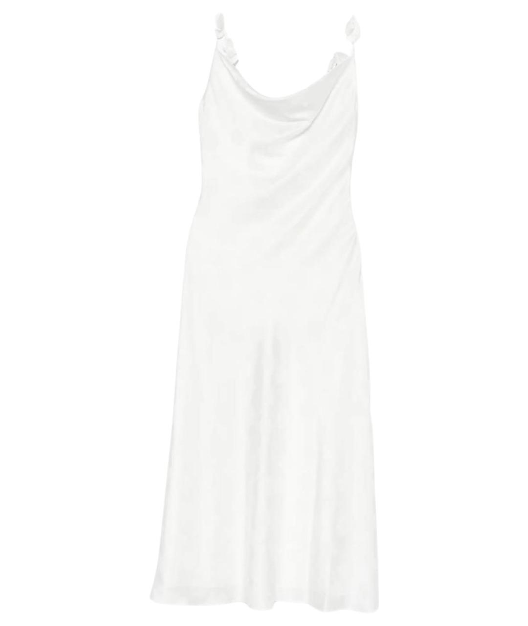ROTATE Белое полиэстеровое коктейльное платье, фото 1