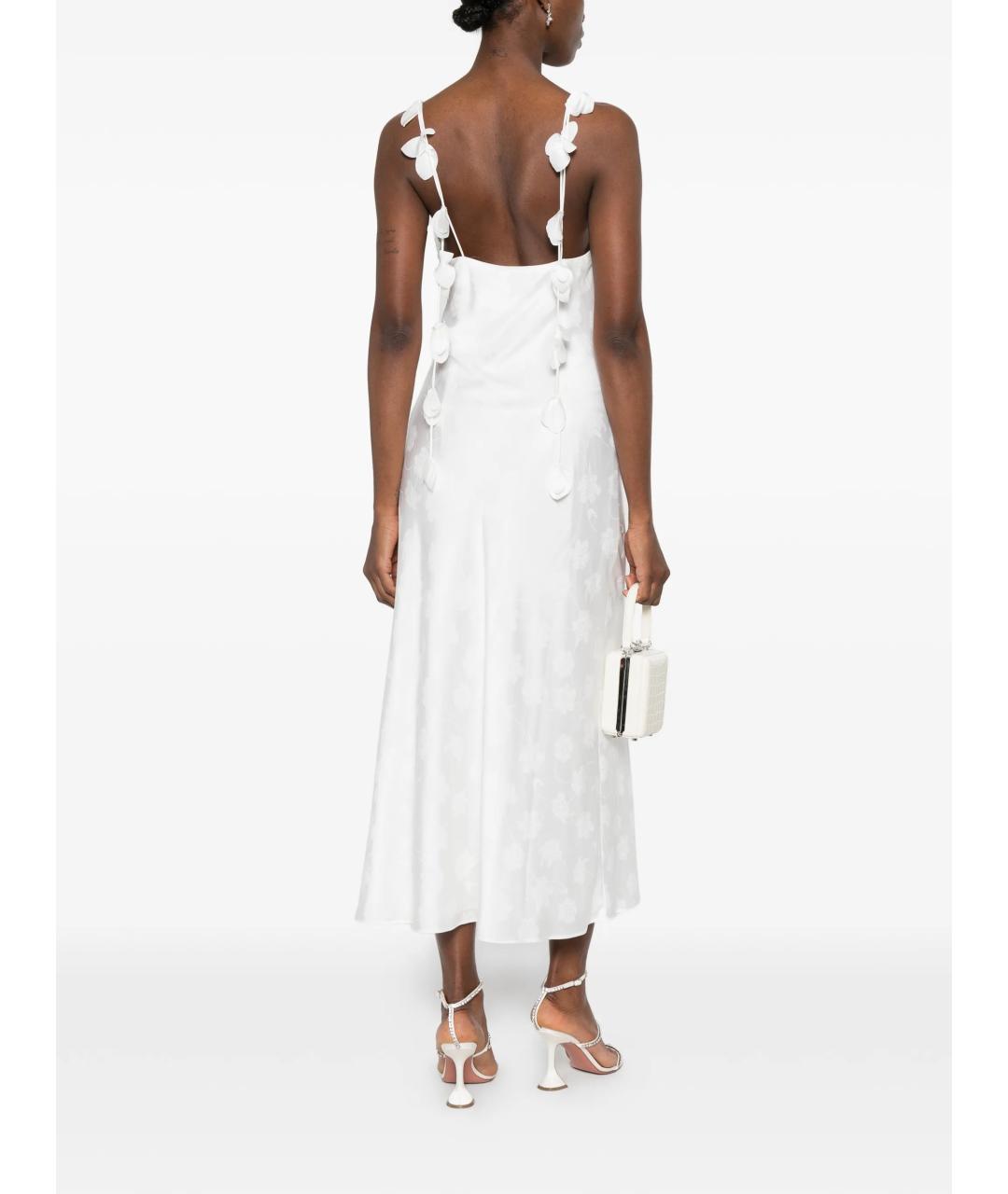 ROTATE Белое полиэстеровое коктейльное платье, фото 4