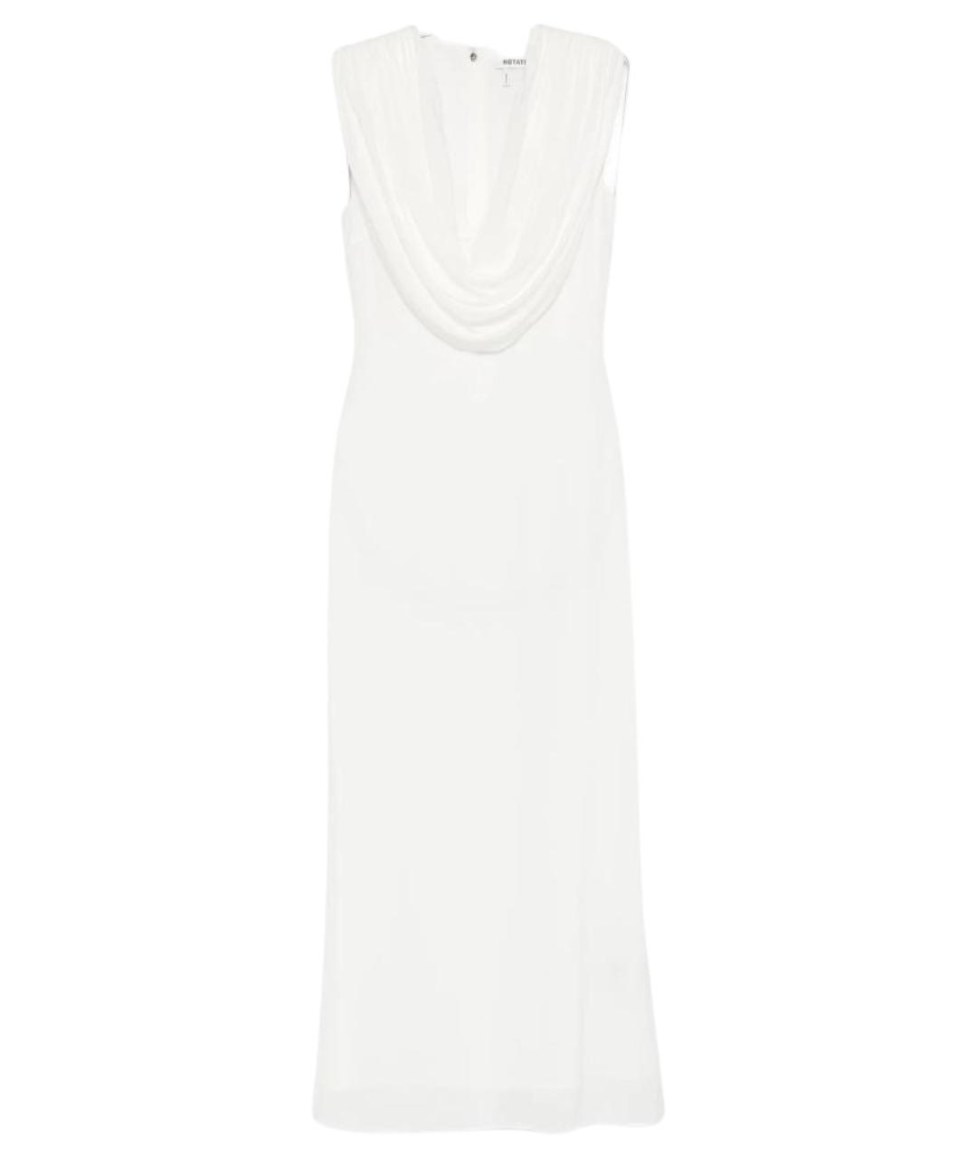ROTATE Белое полиэстеровое вечернее платье, фото 1
