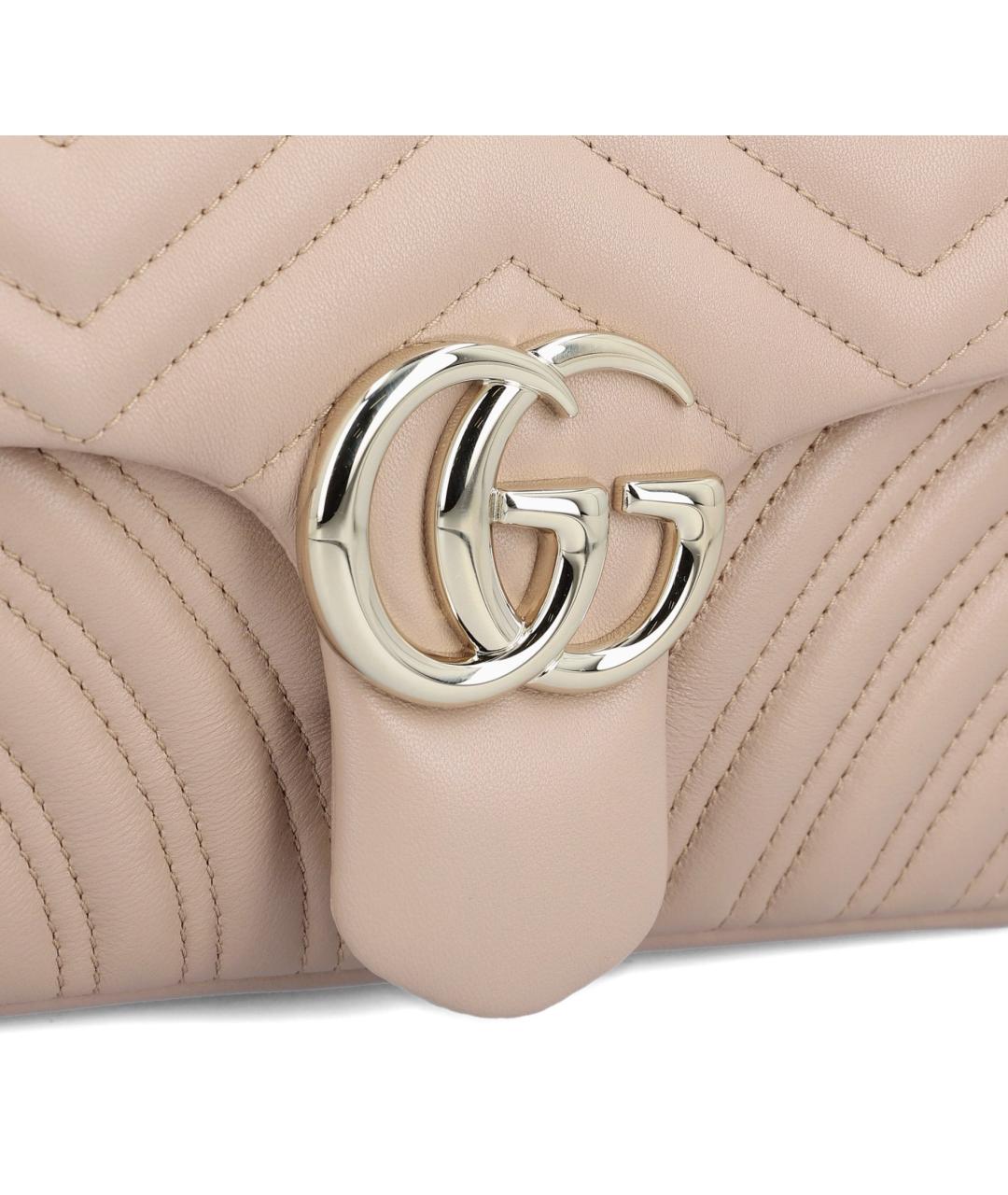 GUCCI Розовая кожаная сумка через плечо, фото 4