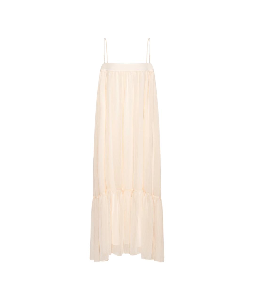 ROTATE Розовое полиэстеровое повседневное платье, фото 1