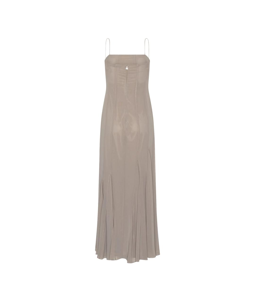 ROTATE Серое полиэстеровое повседневное платье, фото 2