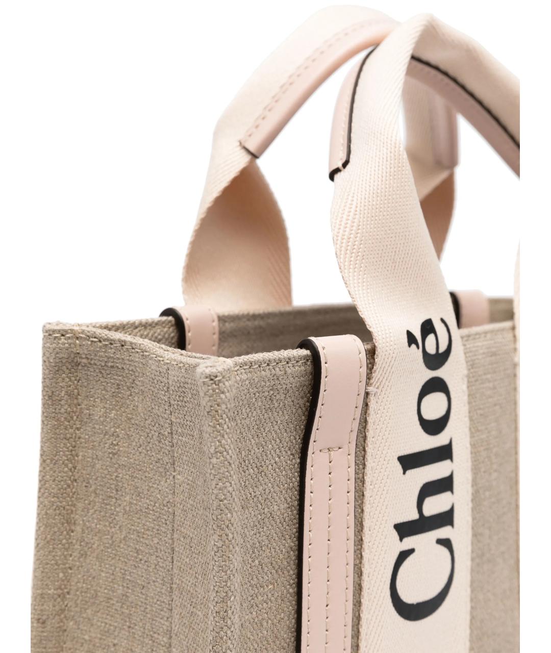 CHLOE Бежевая сумка тоут, фото 3