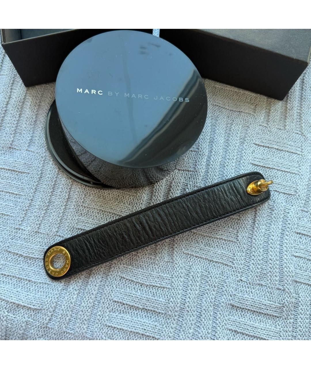 MARC BY MARC JACOBS Черный кожаный браслет, фото 7