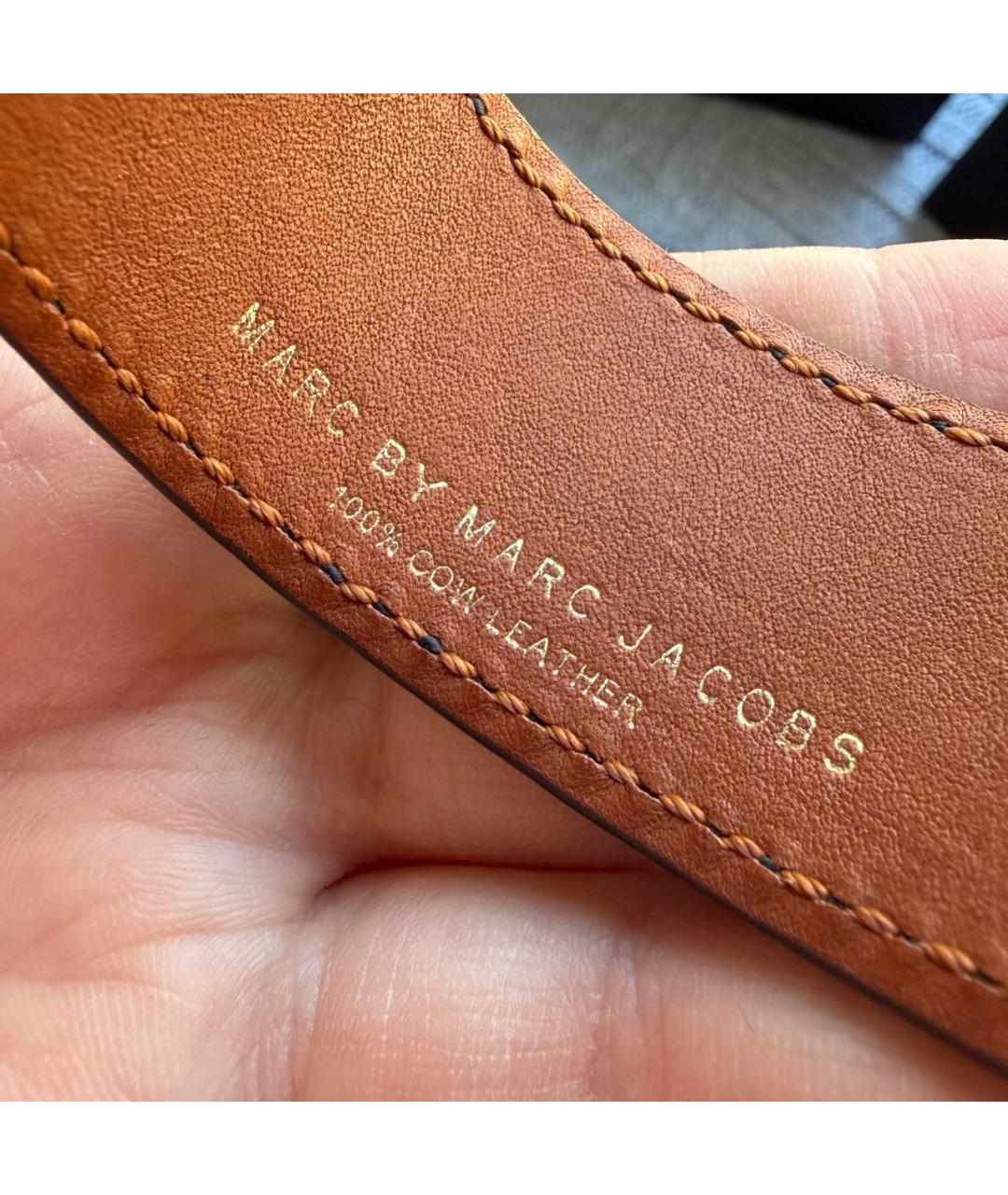 MARC BY MARC JACOBS Черный кожаный браслет, фото 6