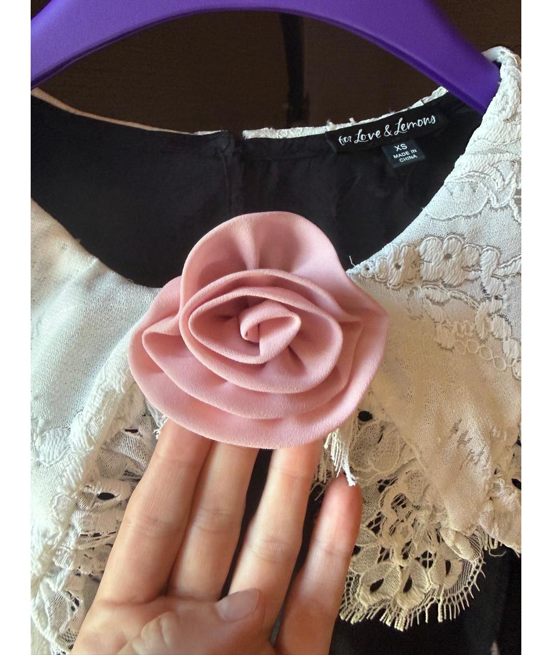 FOR LOVE AND LEMONS Черное коктейльное платье, фото 4