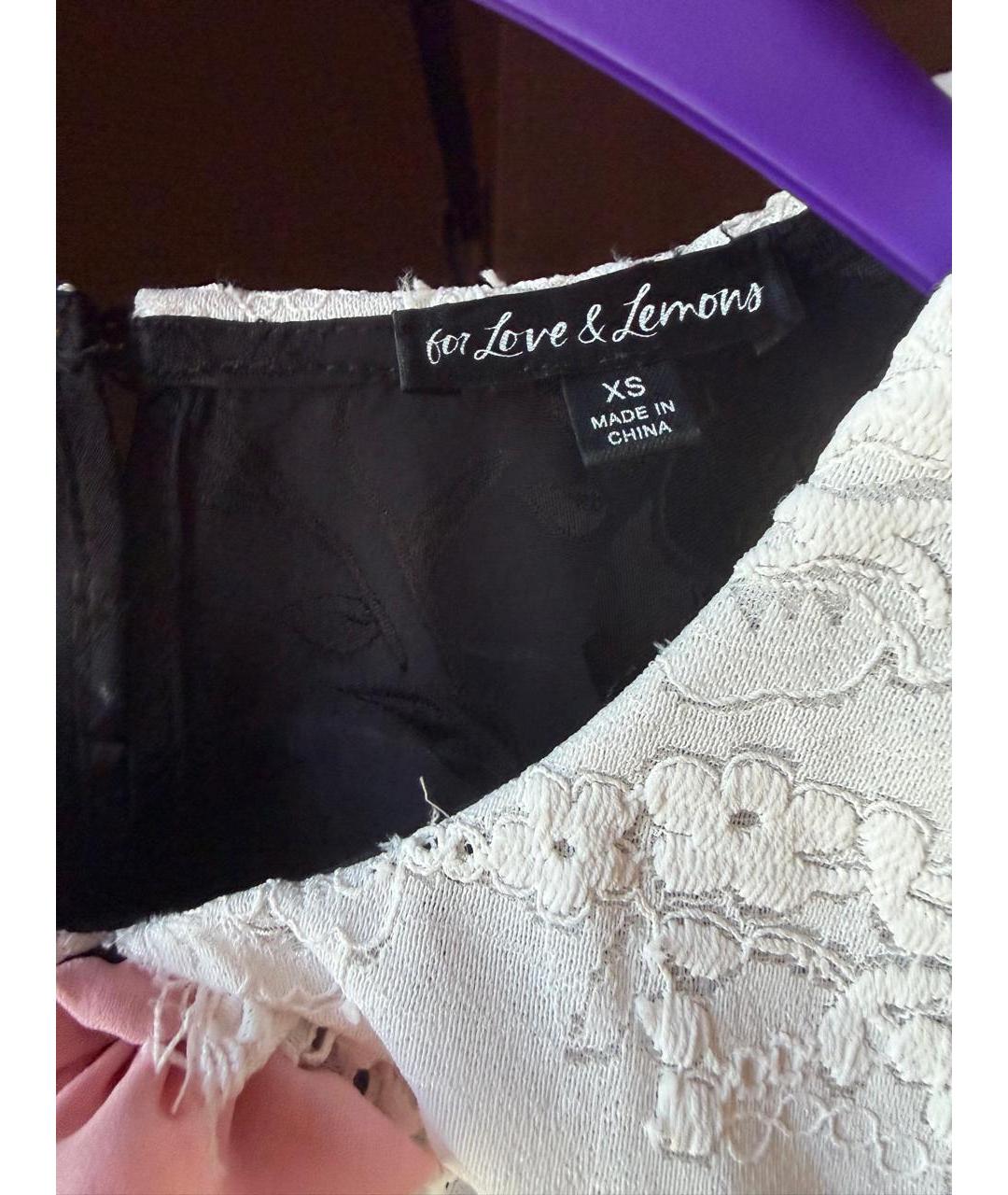 FOR LOVE AND LEMONS Черное коктейльное платье, фото 3