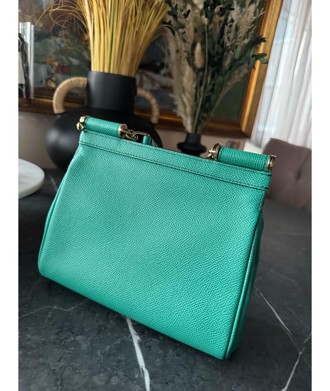 DOLCE&GABBANA Кожаная сумка с короткими ручками, фото 3