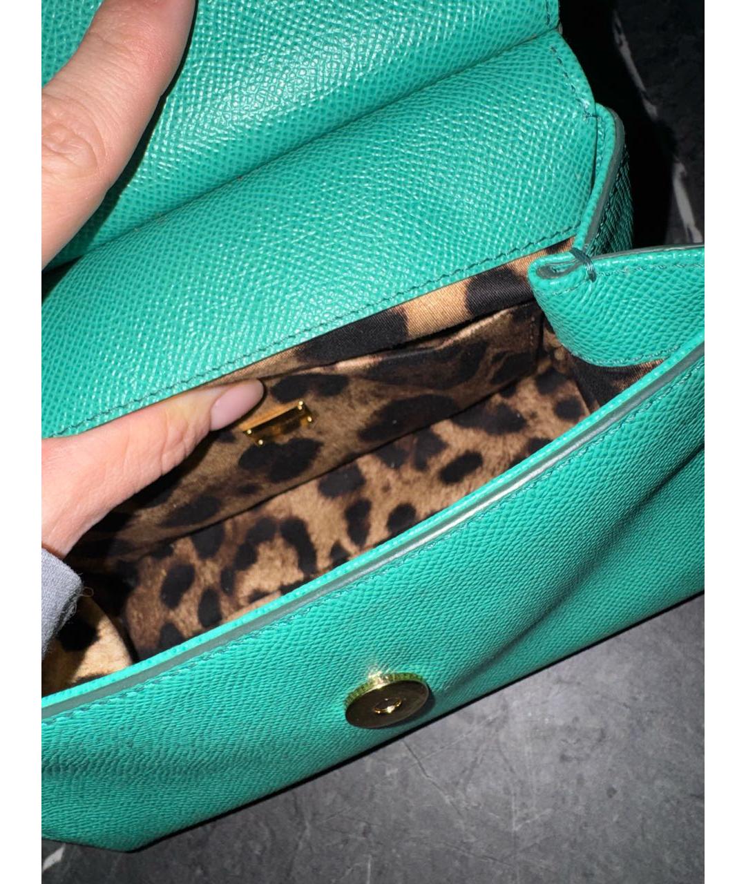 DOLCE&GABBANA Кожаная сумка с короткими ручками, фото 4