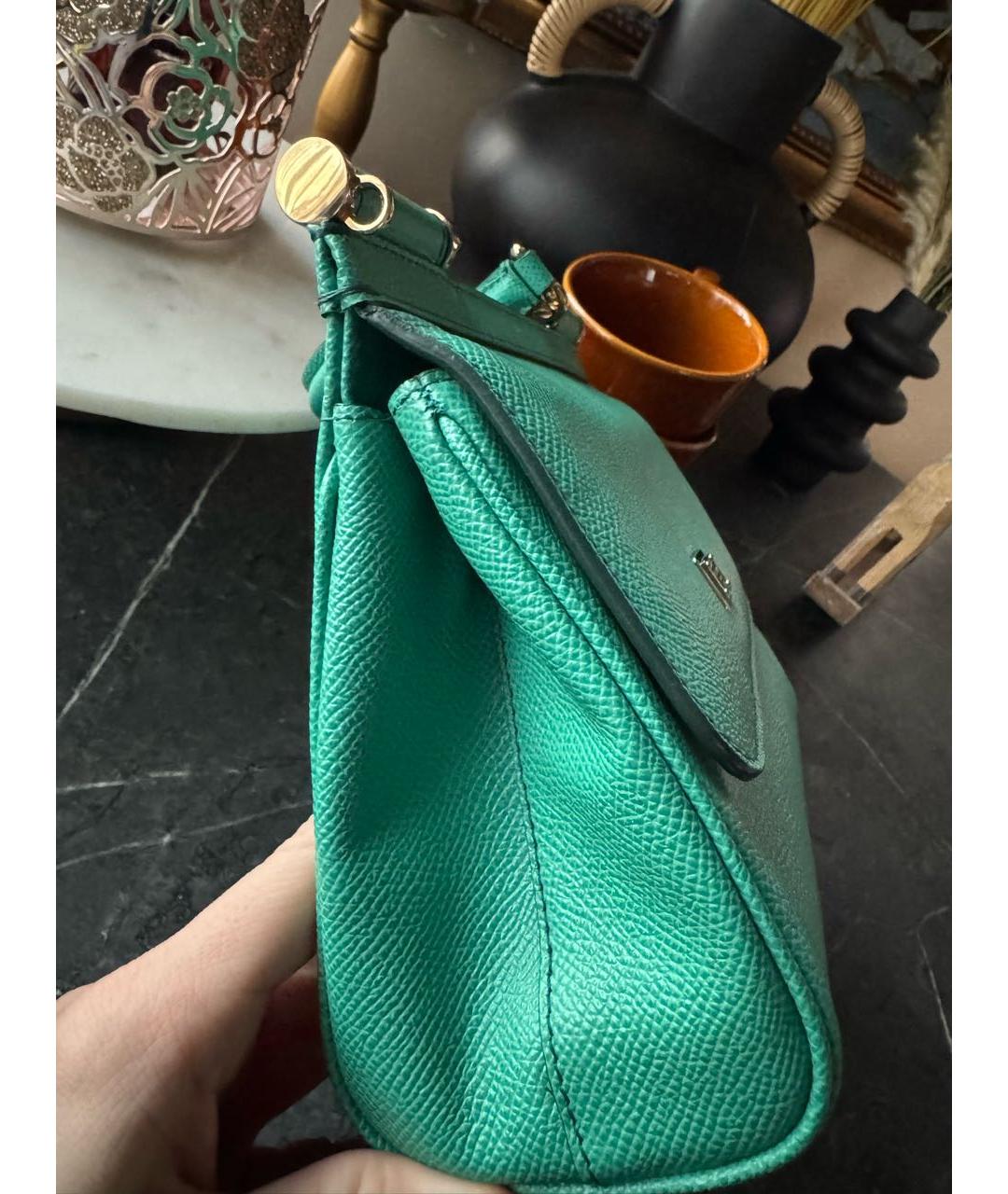 DOLCE&GABBANA Кожаная сумка с короткими ручками, фото 8