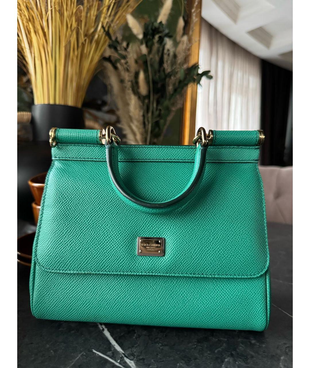 DOLCE&GABBANA Кожаная сумка с короткими ручками, фото 2