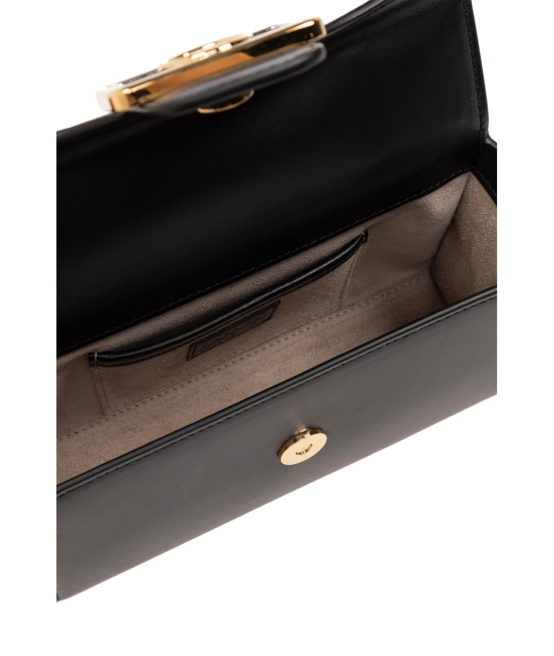 LANVIN Черная кожаная сумка с короткими ручками, фото 6