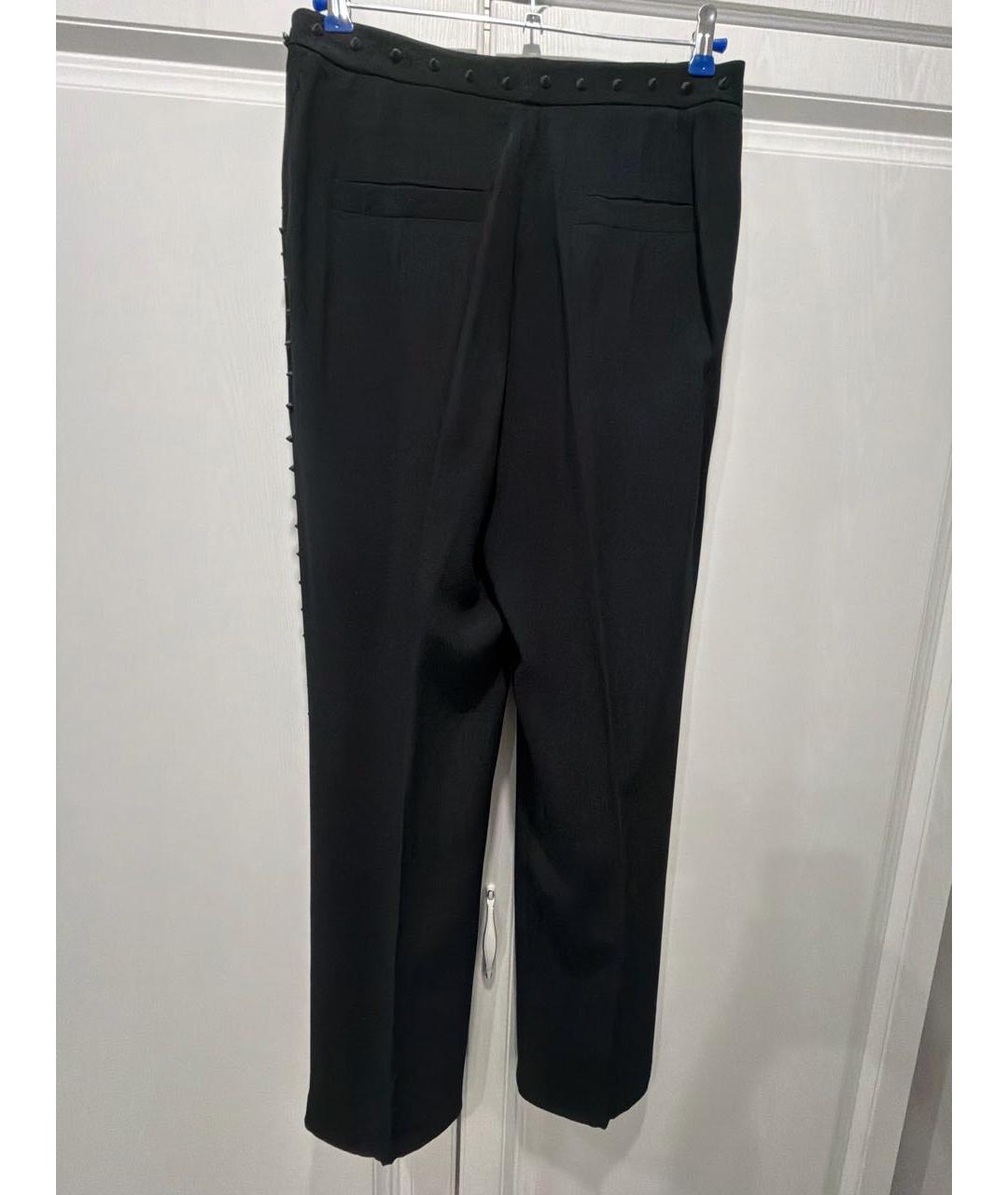 JOHN RICHMOND Черные вискозные брюки узкие, фото 2