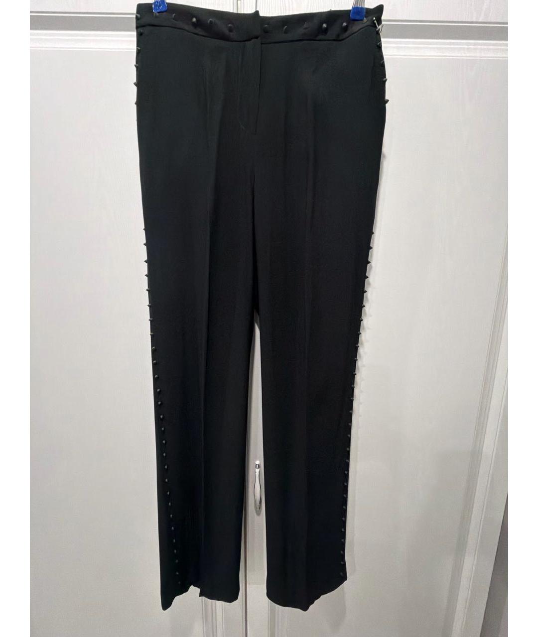 JOHN RICHMOND Черные вискозные брюки узкие, фото 5