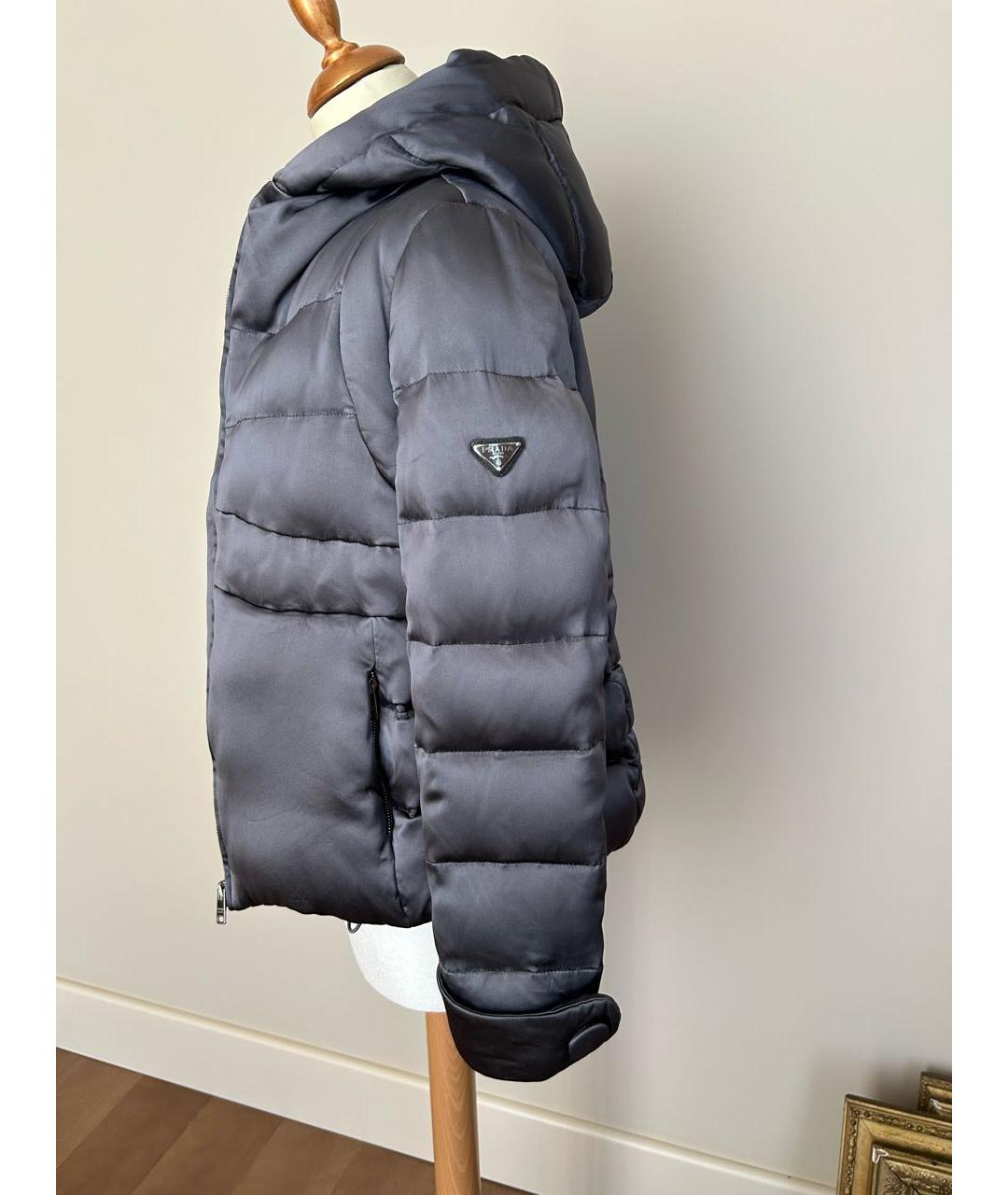 PRADA Серая полиэстеровая куртка, фото 3