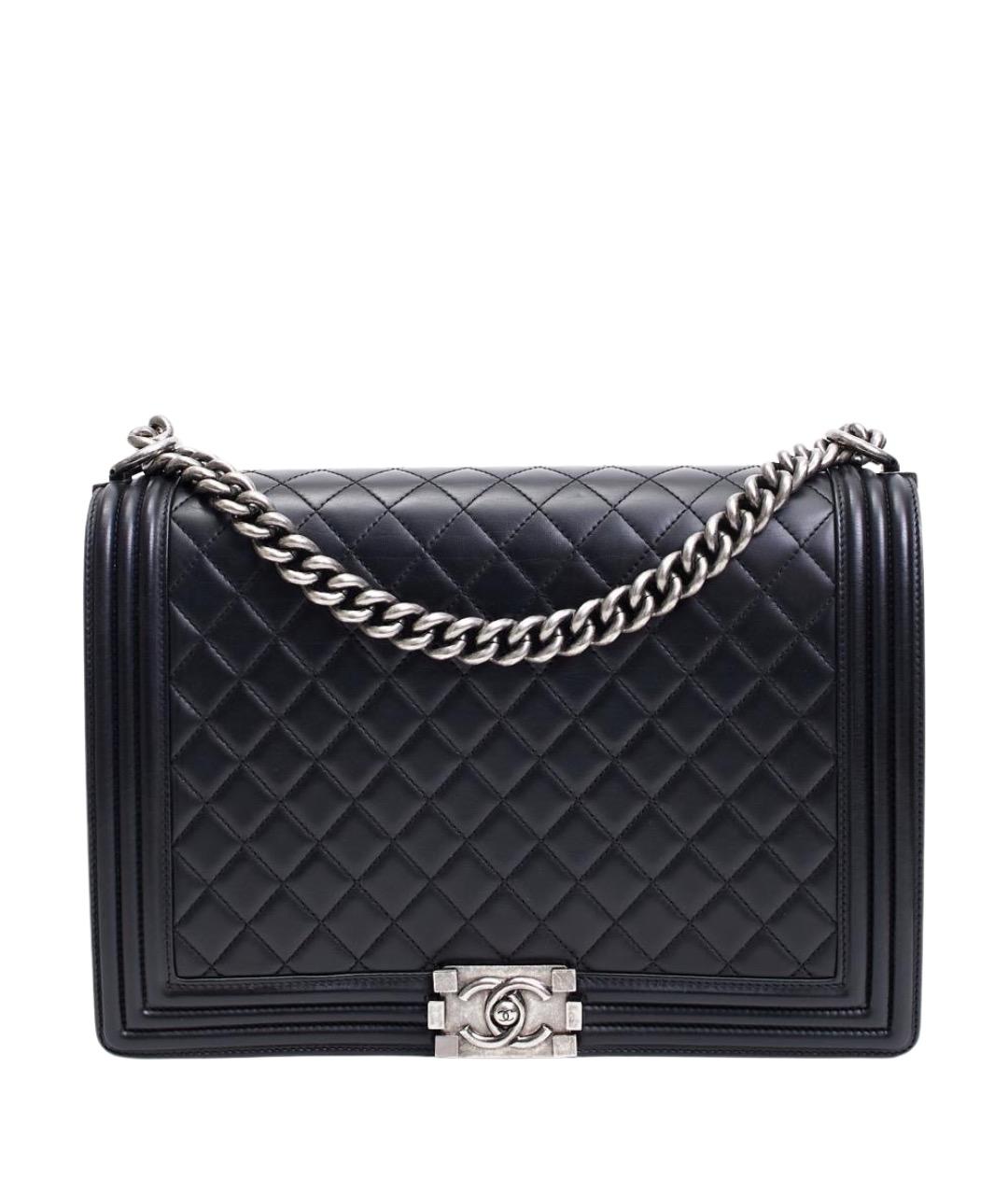 CHANEL Черная кожаная сумка через плечо, фото 1