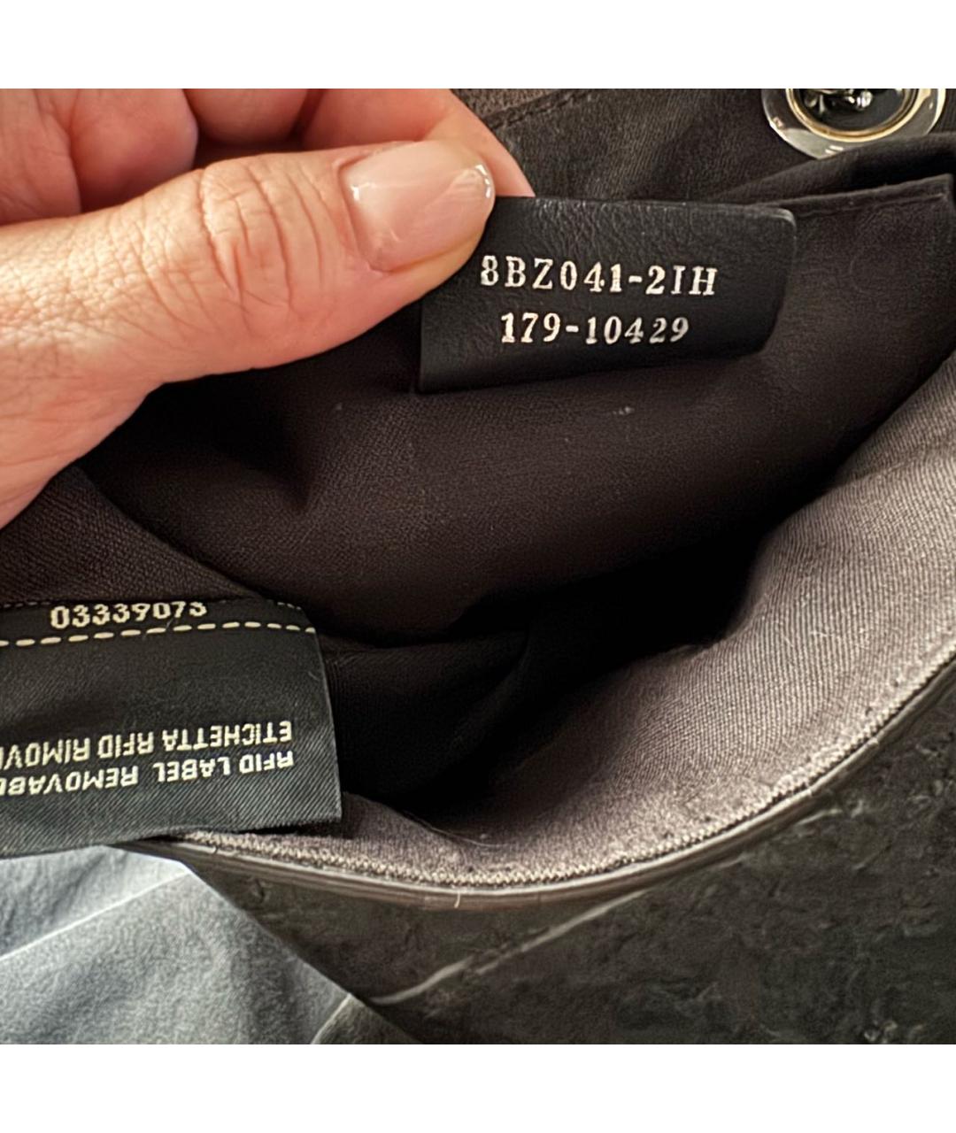 FENDI Голубой кожаный рюкзак, фото 4