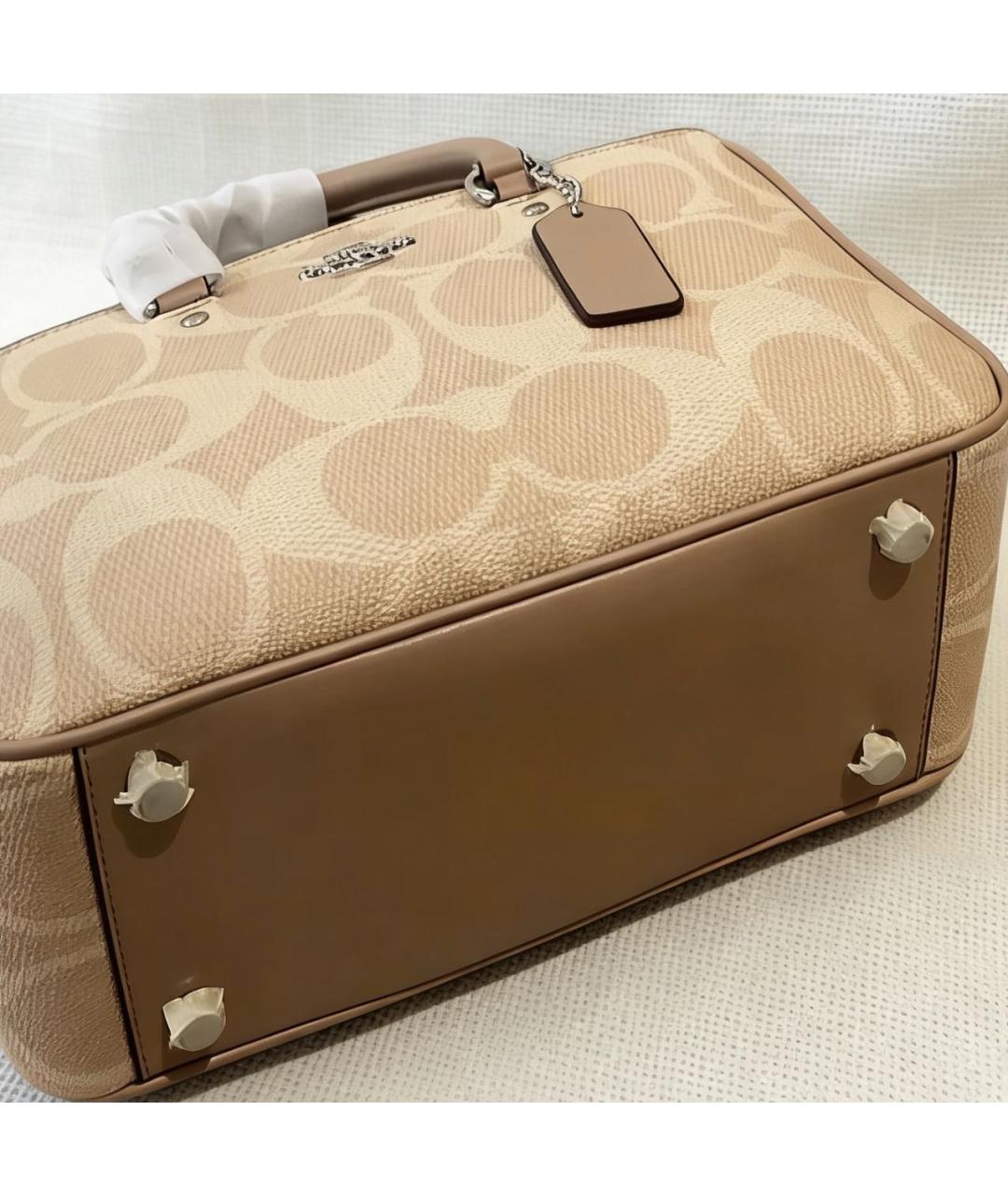 COACH Бежевая сумка тоут, фото 8