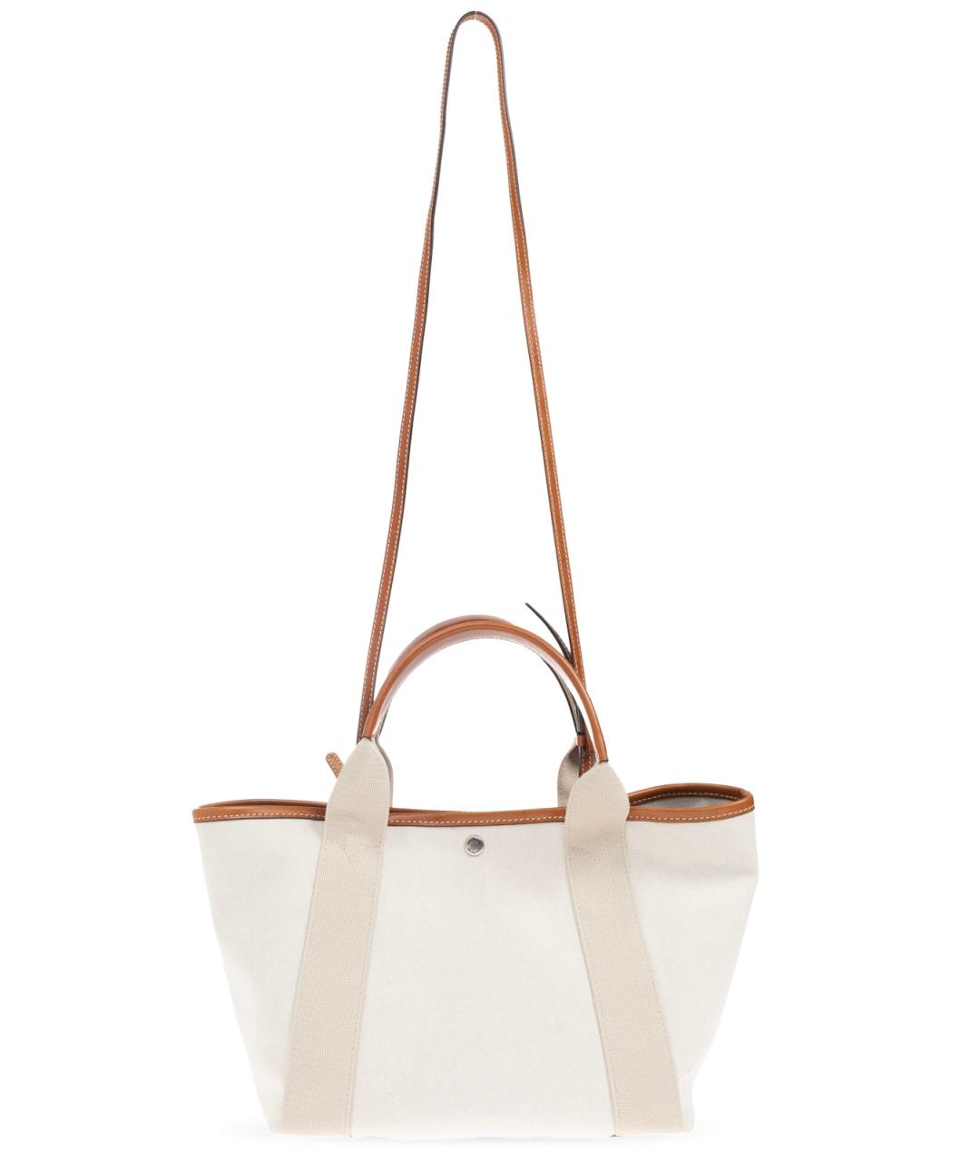 BALENCIAGA Бежевая тканевая сумка тоут, фото 4