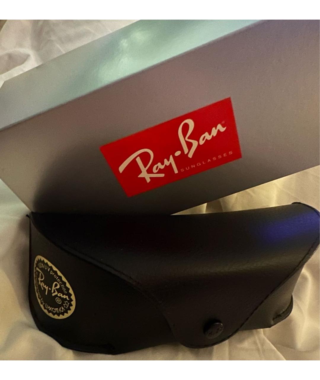 RAY BAN Серебряные солнцезащитные очки, фото 4