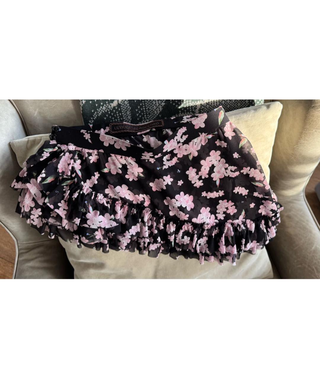 ULYANA SERGEENKO Черный шелковый корсет, фото 2