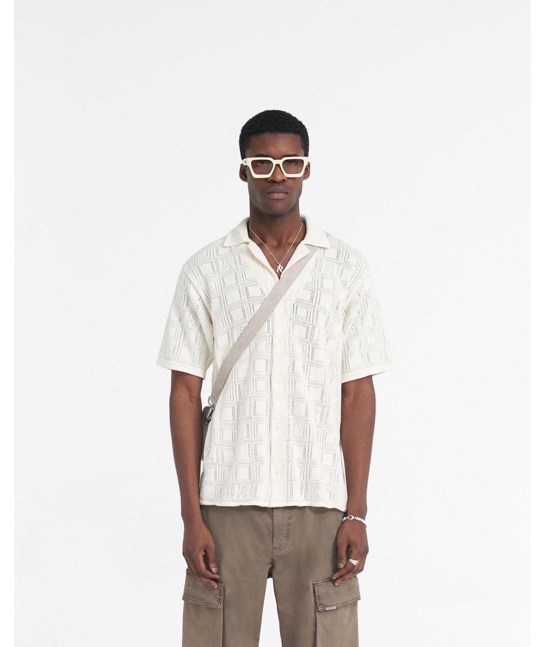 REPRESENT Белая хлопковая кэжуал рубашка, фото 2