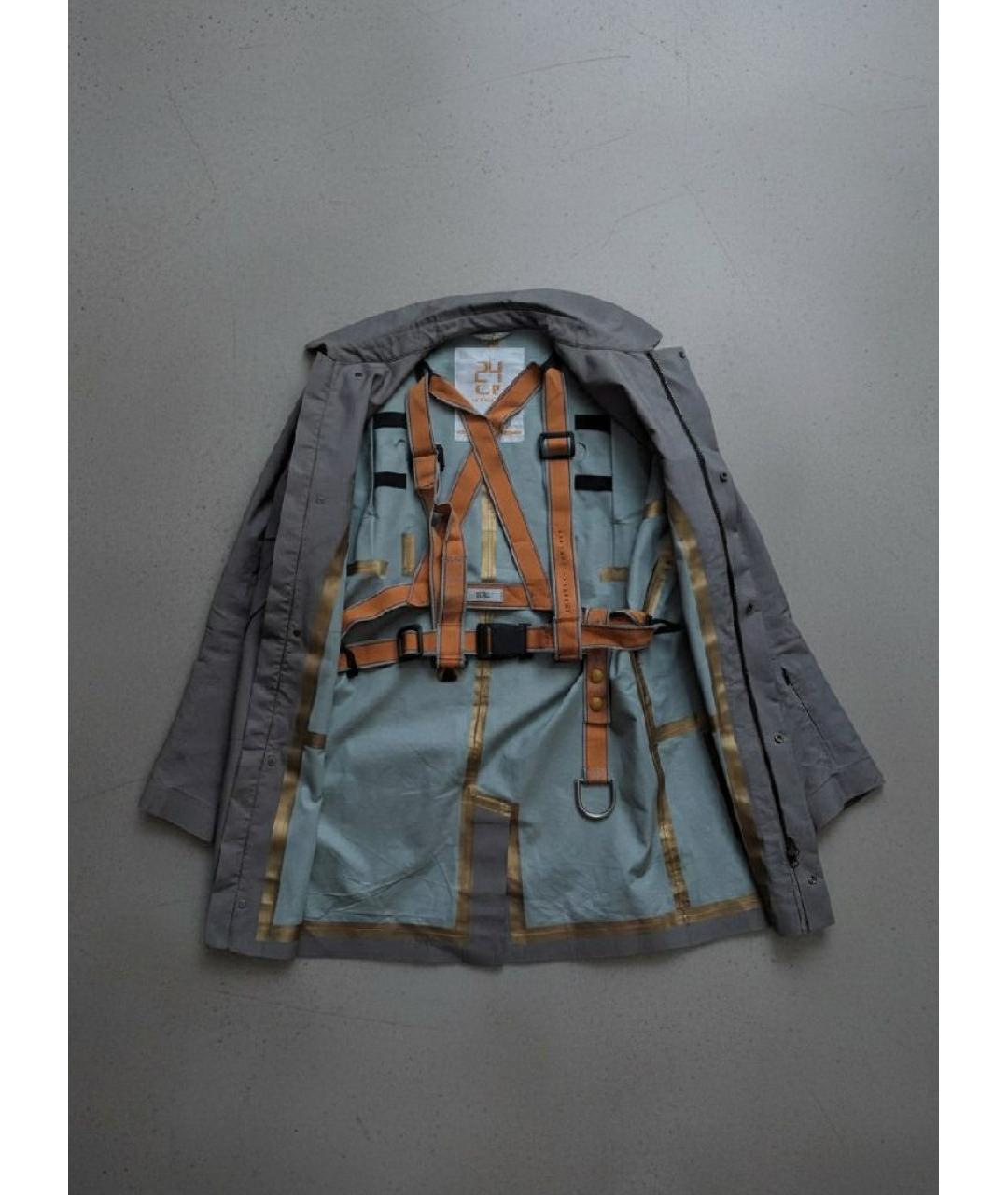 CP COMPANY Серое полиамидовое пальто, фото 2