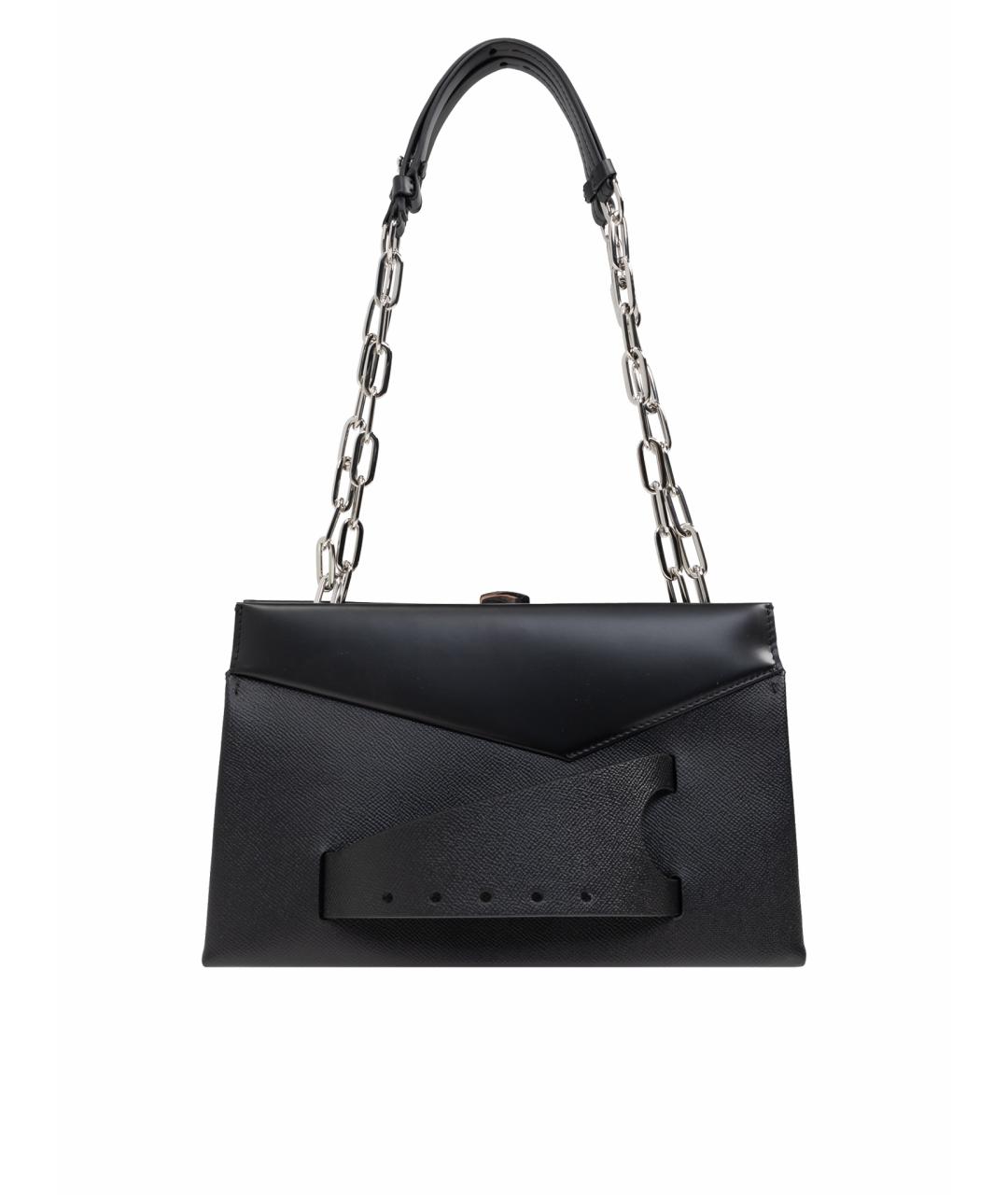 MAISON MARGIELA Черная кожаная сумка через плечо, фото 1