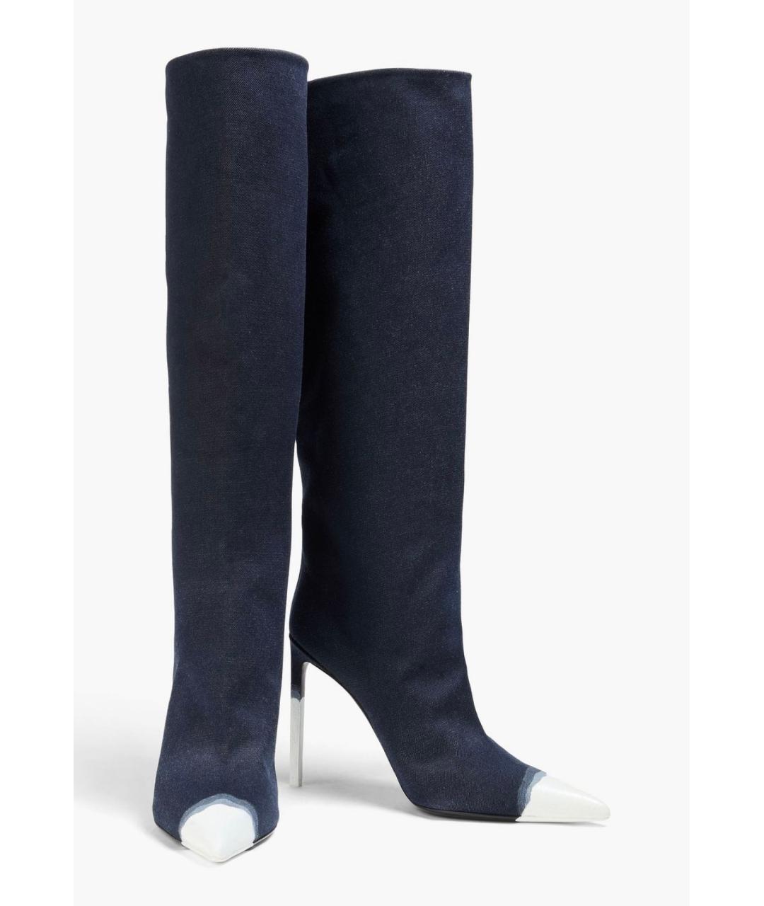 TOM FORD Темно-синие текстильные сапоги, фото 2