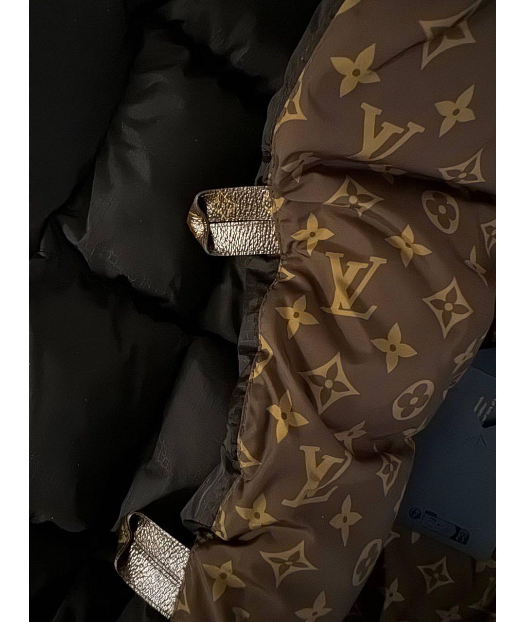 LOUIS VUITTON Черный полиамидовый пуховик, фото 4