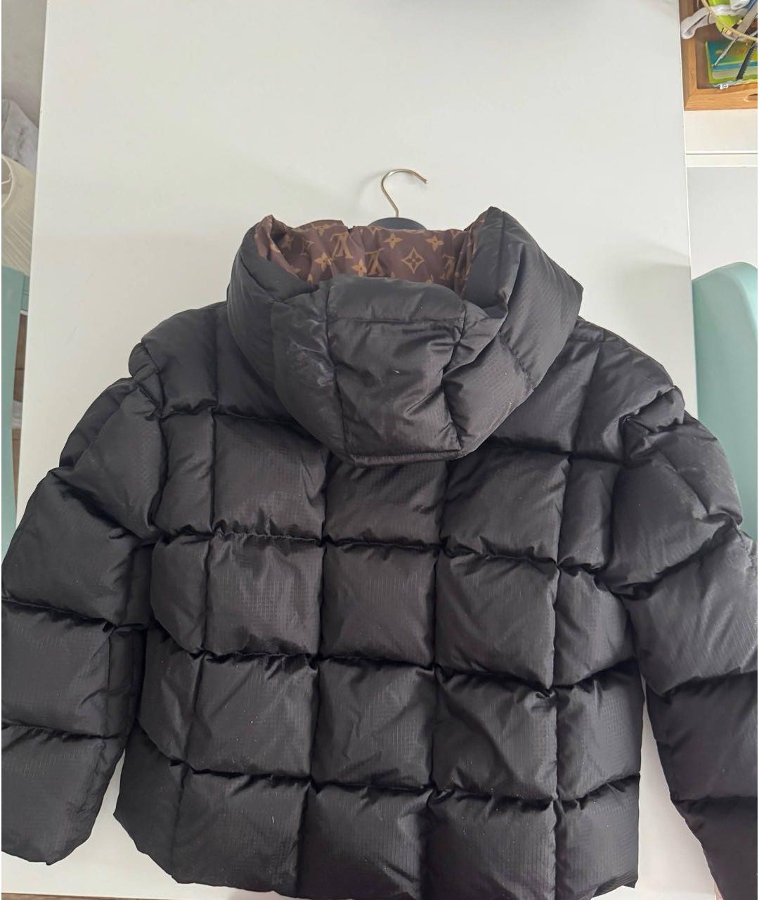 LOUIS VUITTON Черный полиамидовый пуховик, фото 2