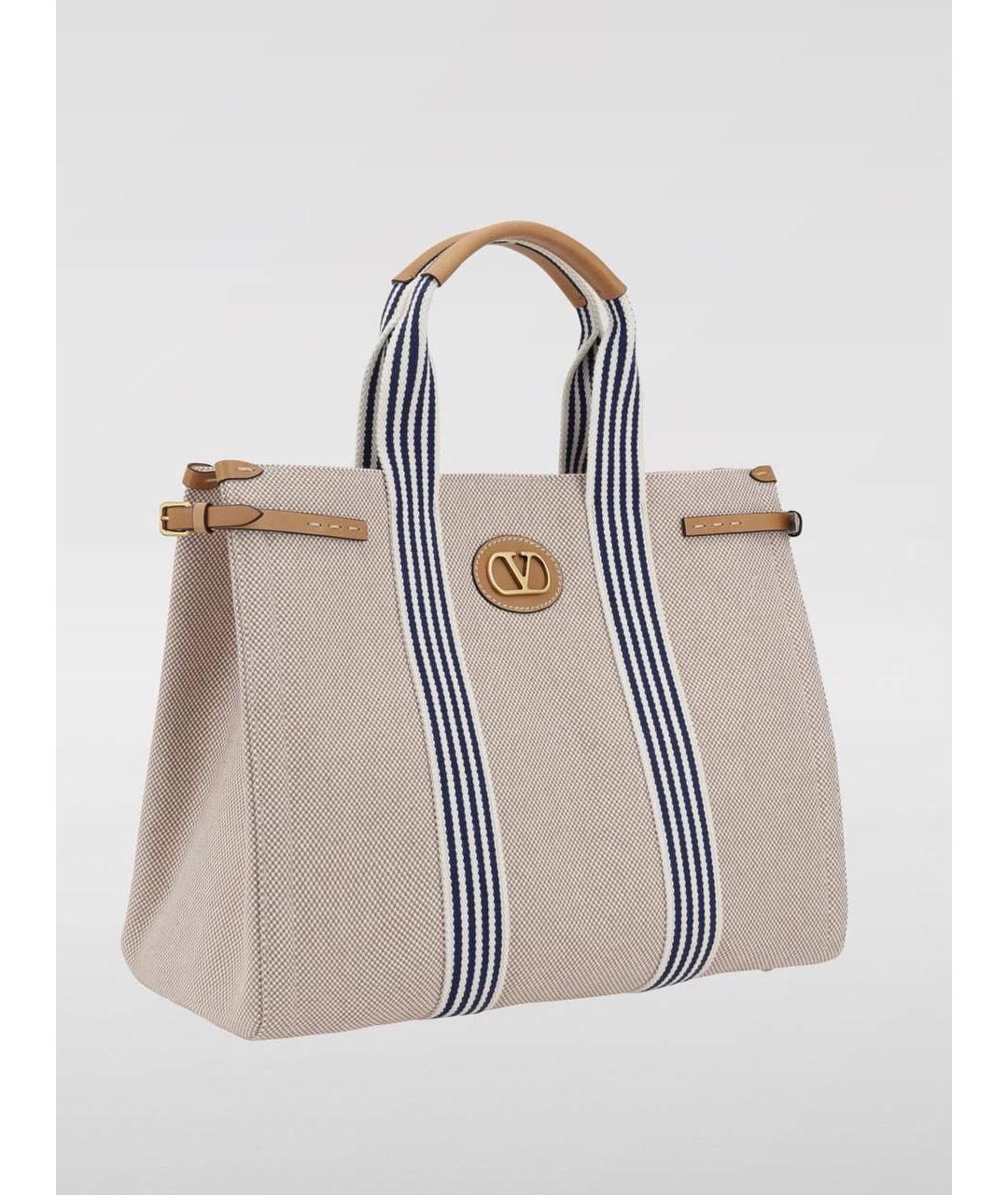 VALENTINO Бежевая сумка тоут, фото 2