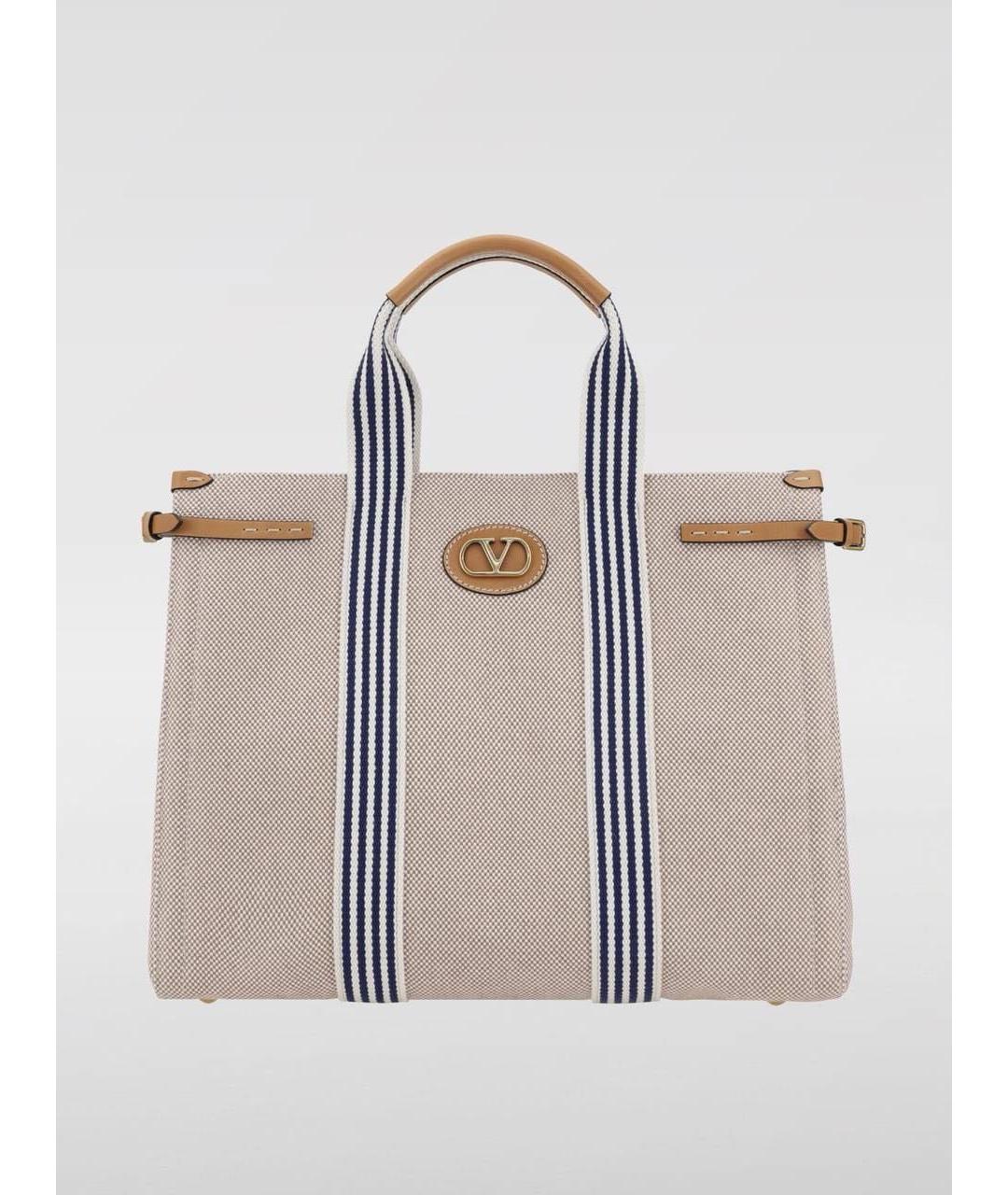 VALENTINO Бежевая сумка тоут, фото 9