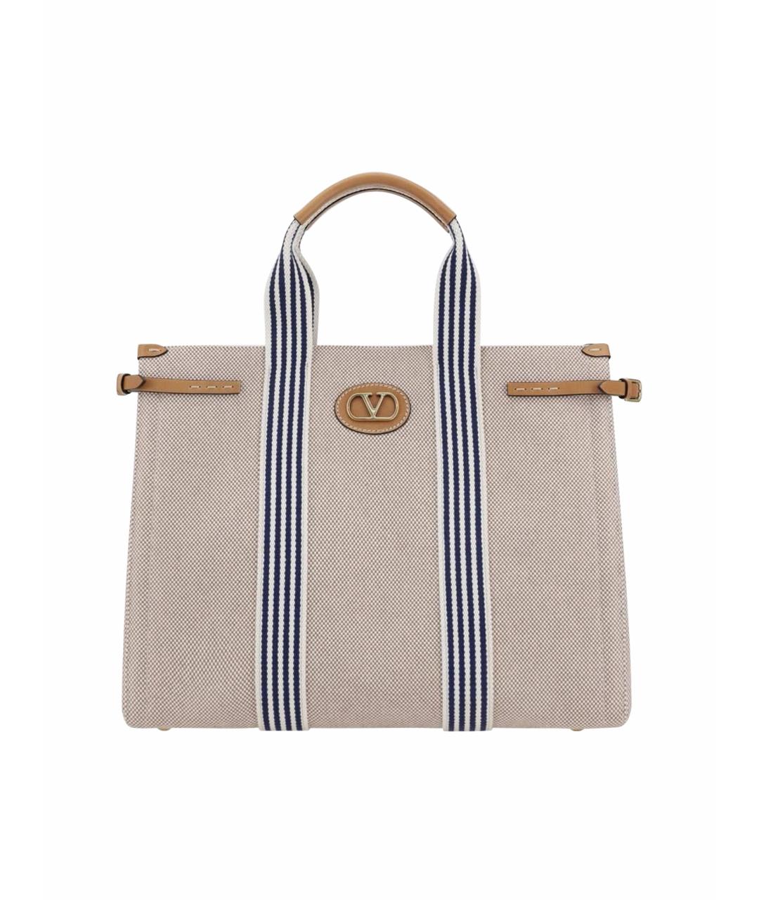 VALENTINO Бежевая сумка тоут, фото 1