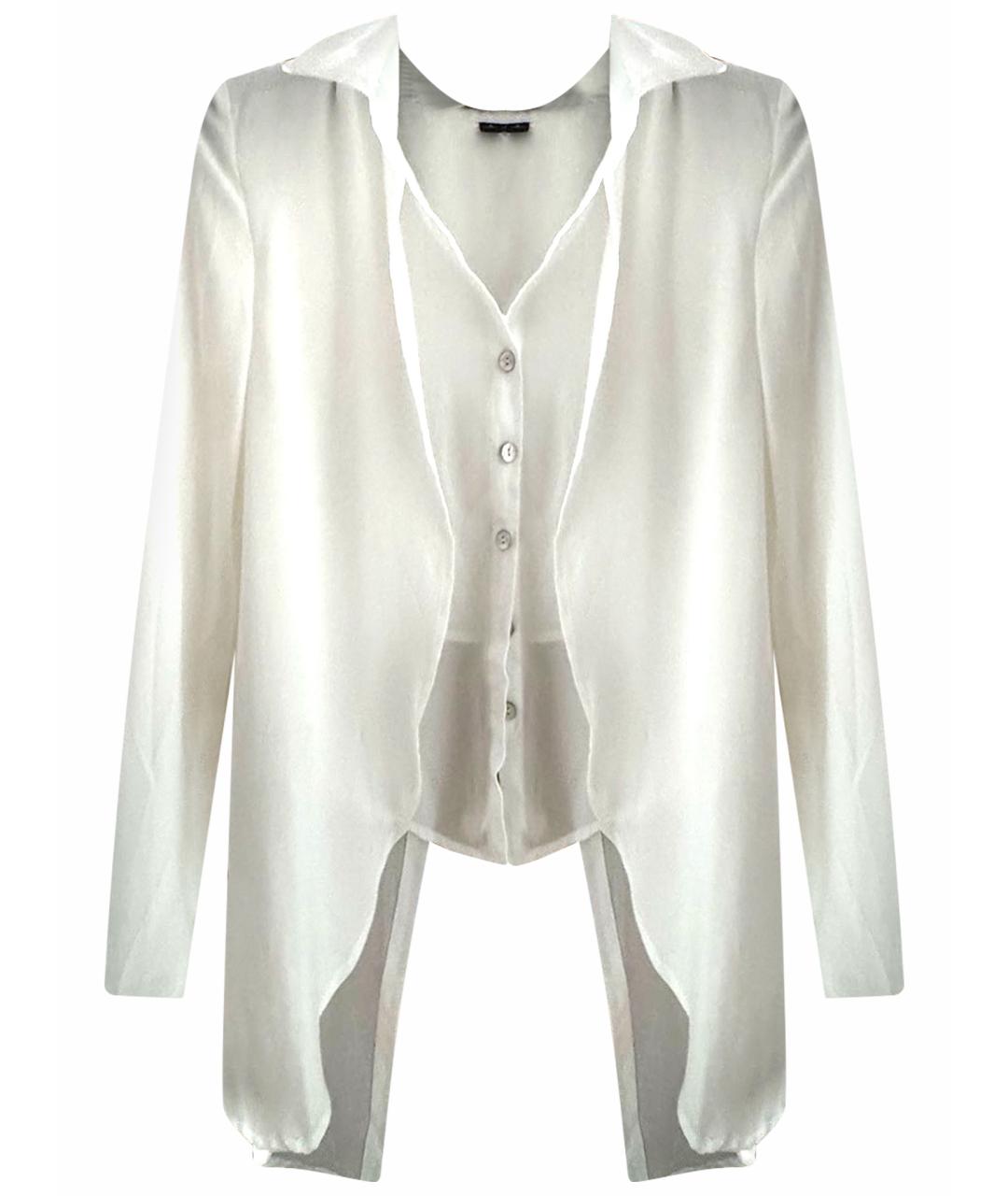 CELINE Белая шелковая блузы, фото 1