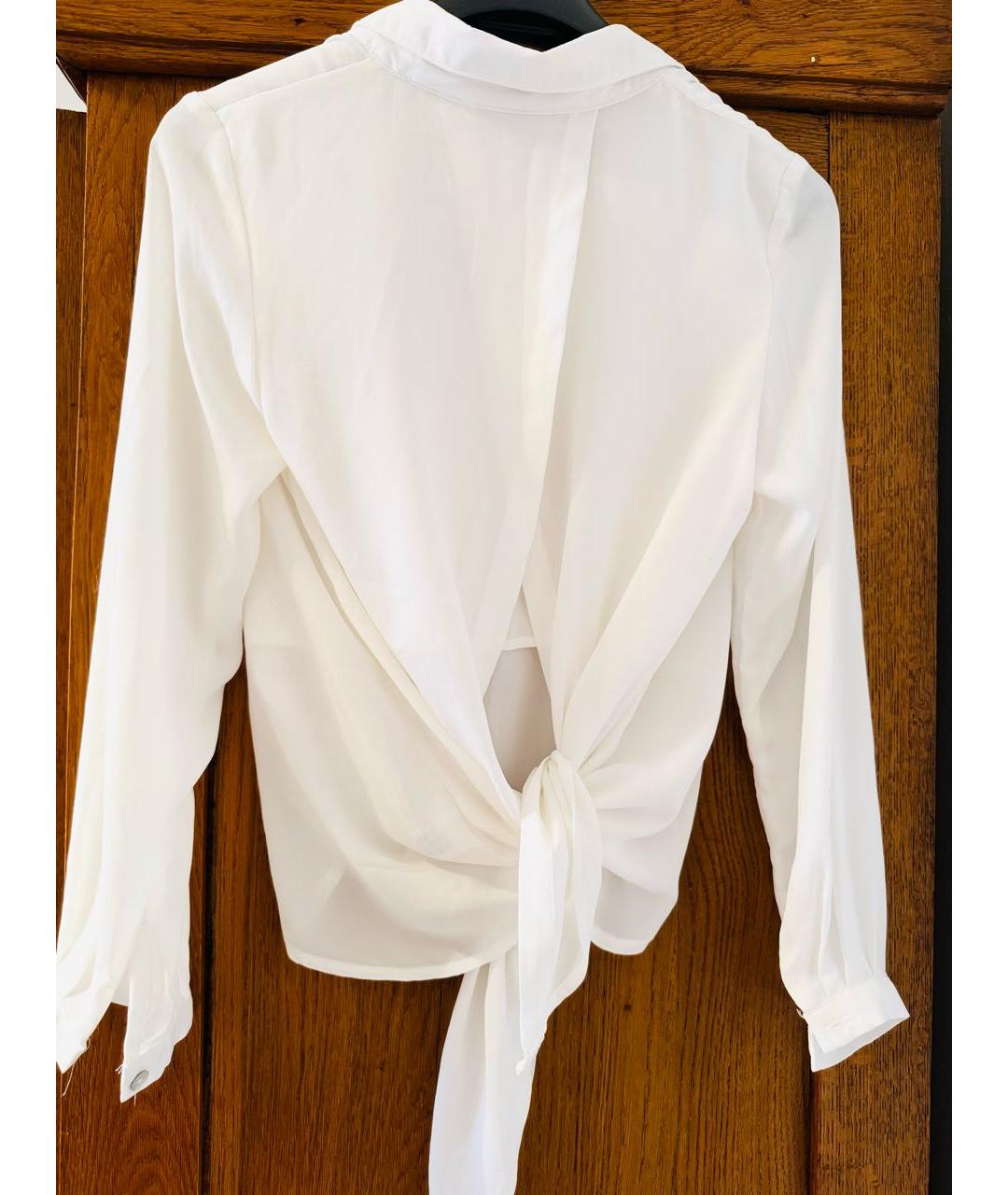 CELINE Белая шелковая блузы, фото 6