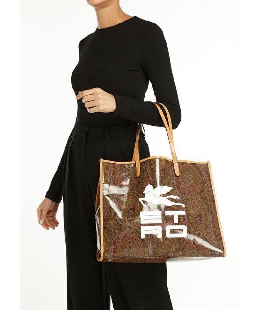 ETRO Коричневая сумка тоут, фото 4