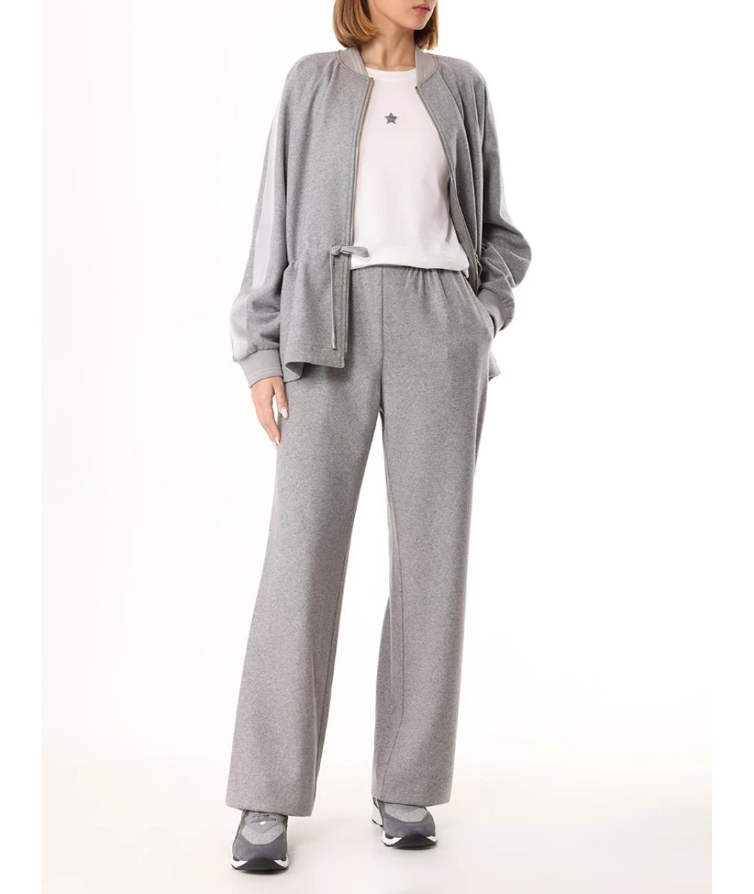 LORENA ANTONIAZZI Серый шерстяной костюм с брюками, фото 2