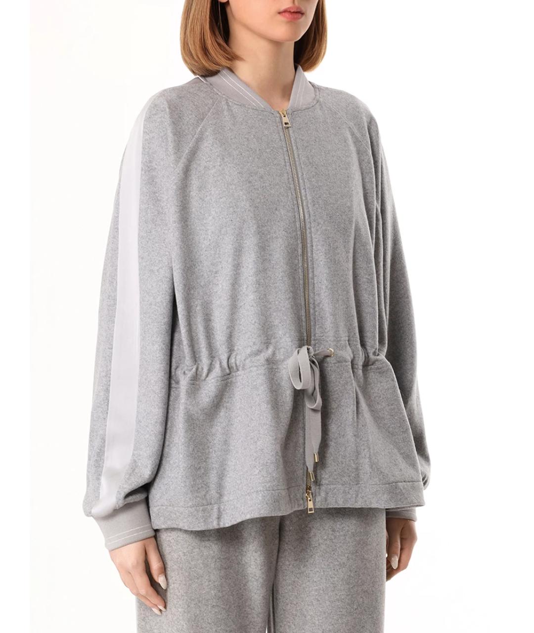 LORENA ANTONIAZZI Серый шерстяной костюм с брюками, фото 4