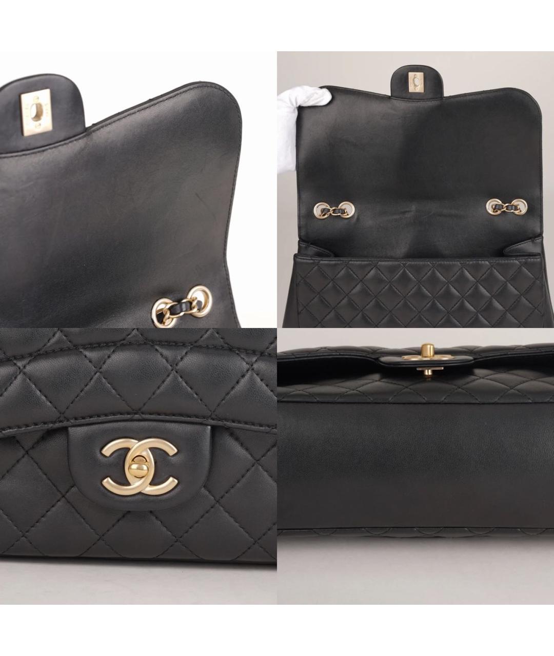 CHANEL Черная кожаная сумка через плечо, фото 8