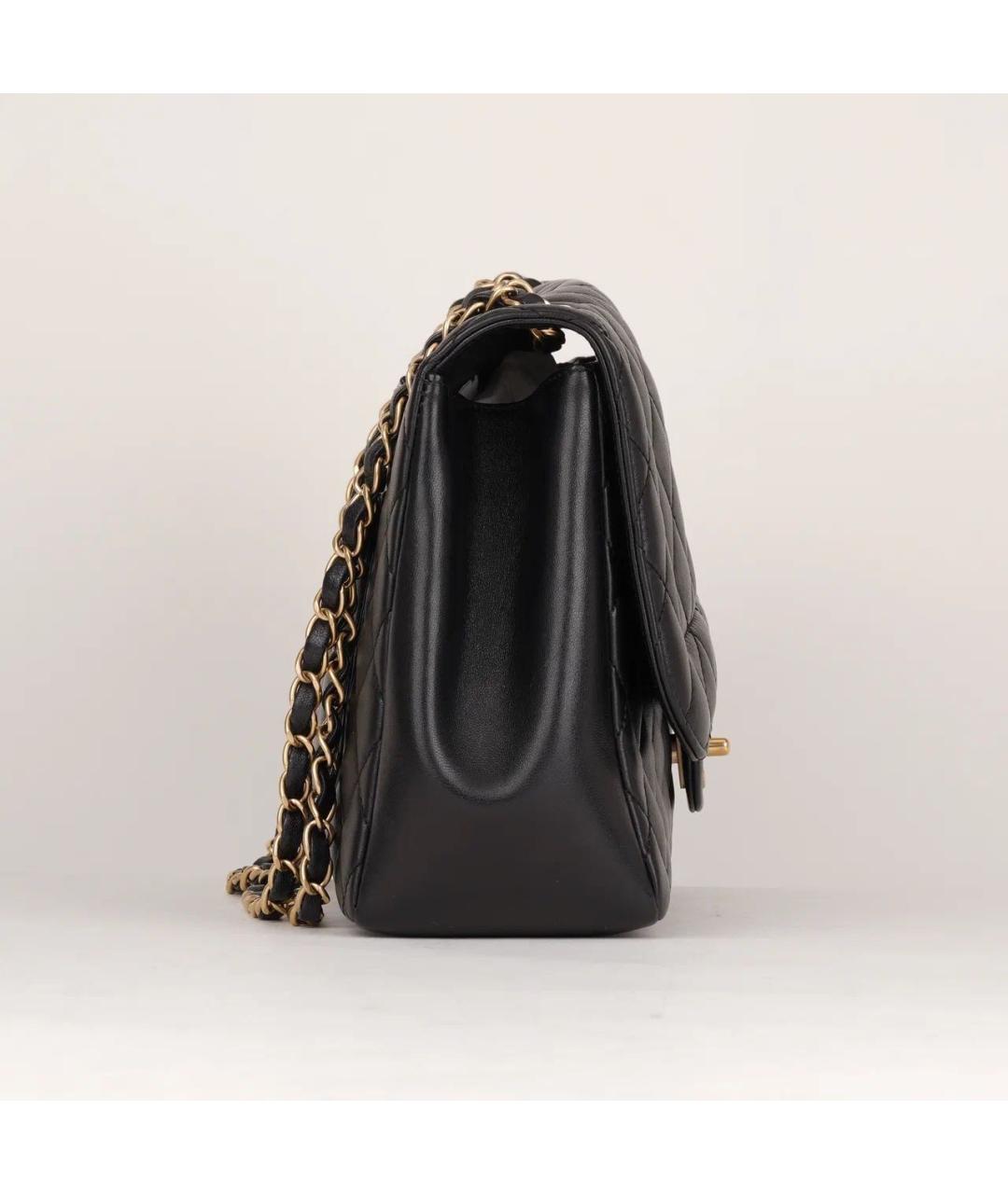 CHANEL Черная кожаная сумка через плечо, фото 4