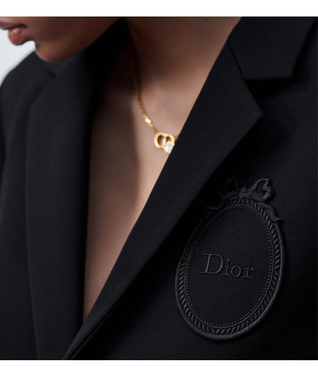 CHRISTIAN DIOR Черный шерстяной жакет/пиджак, фото 4