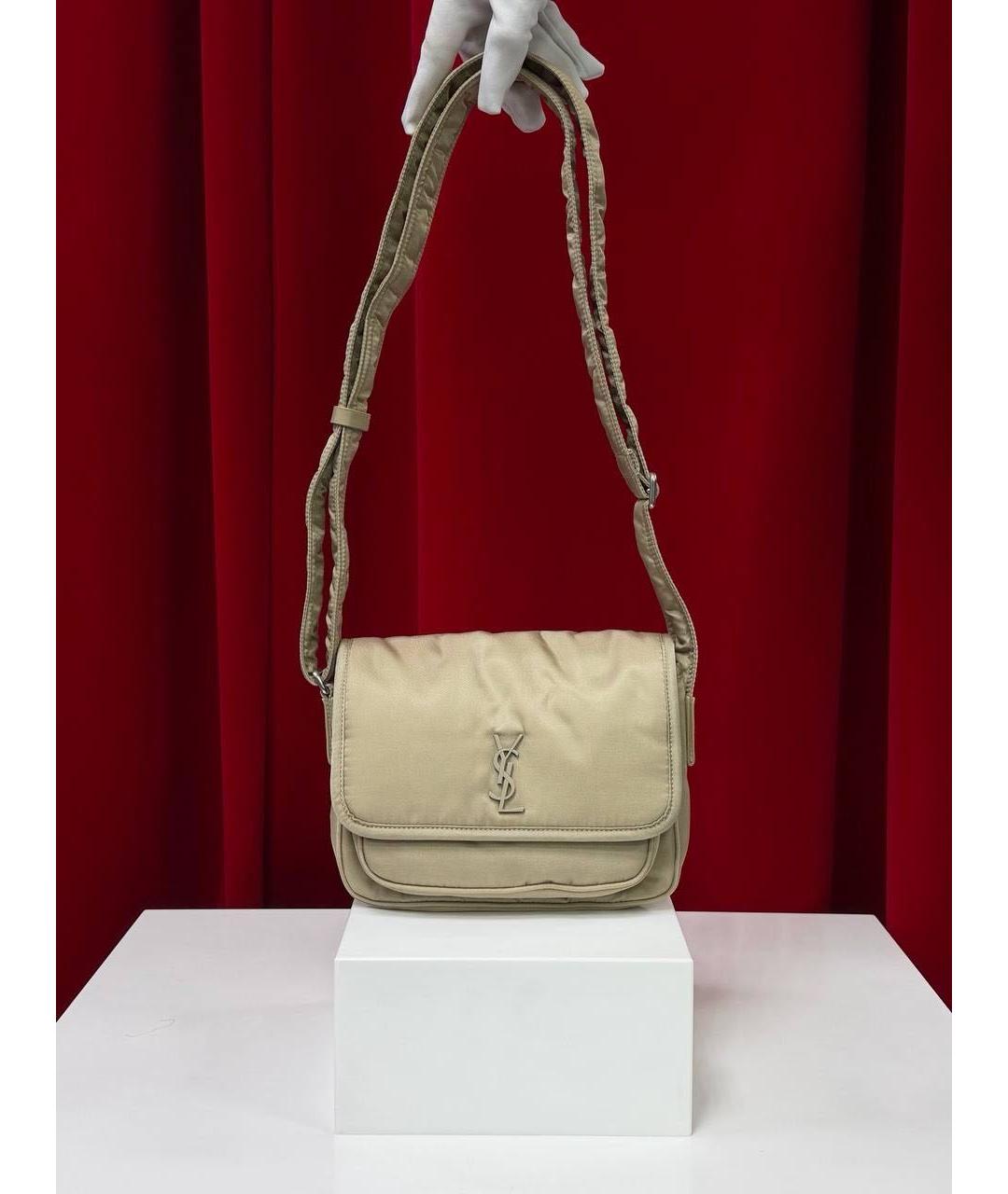 SAINT LAURENT Бежевая сумка через плечо, фото 7